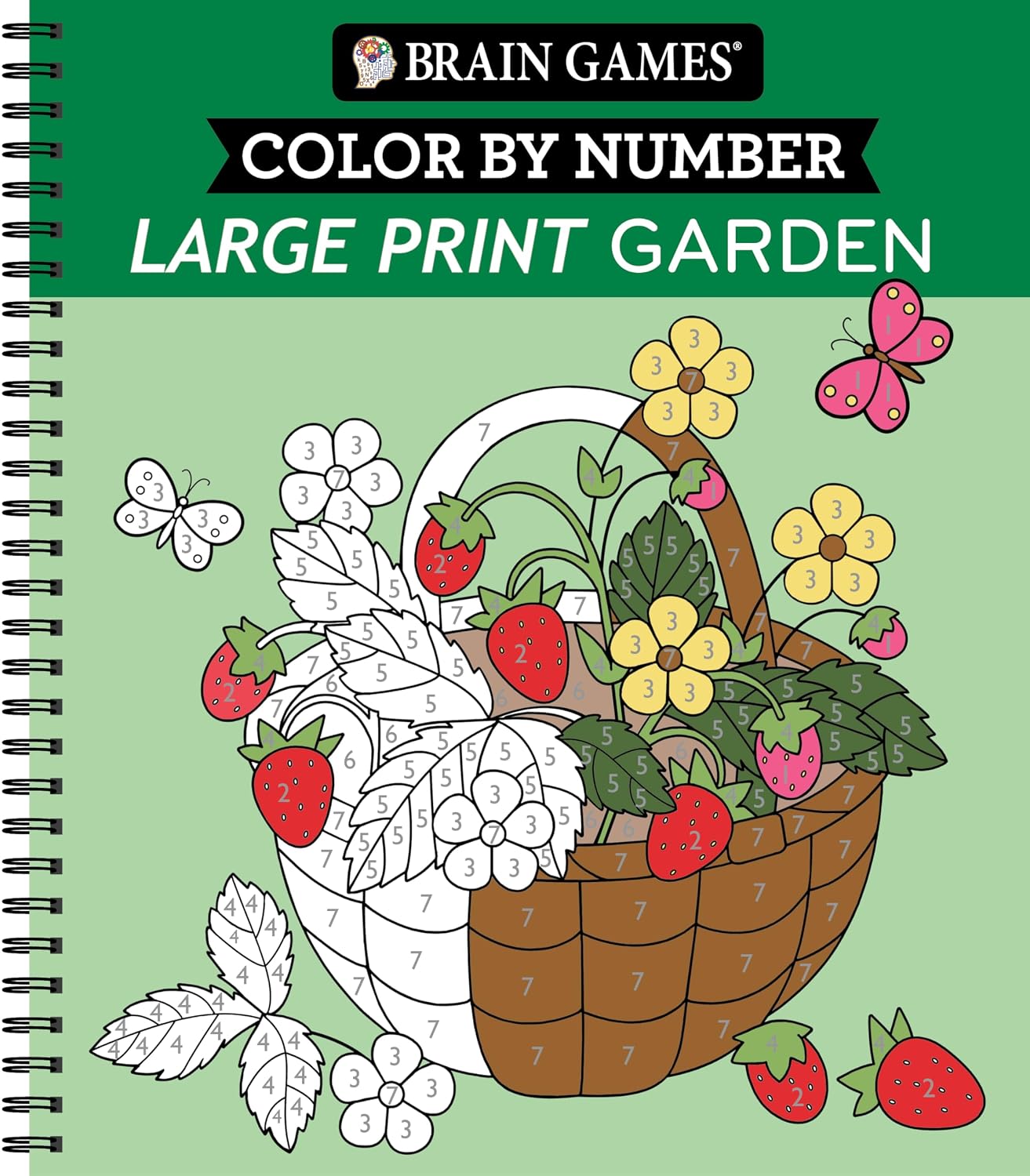 Brain Games - Color by Number - Large Print: Garden baixar livro de graça