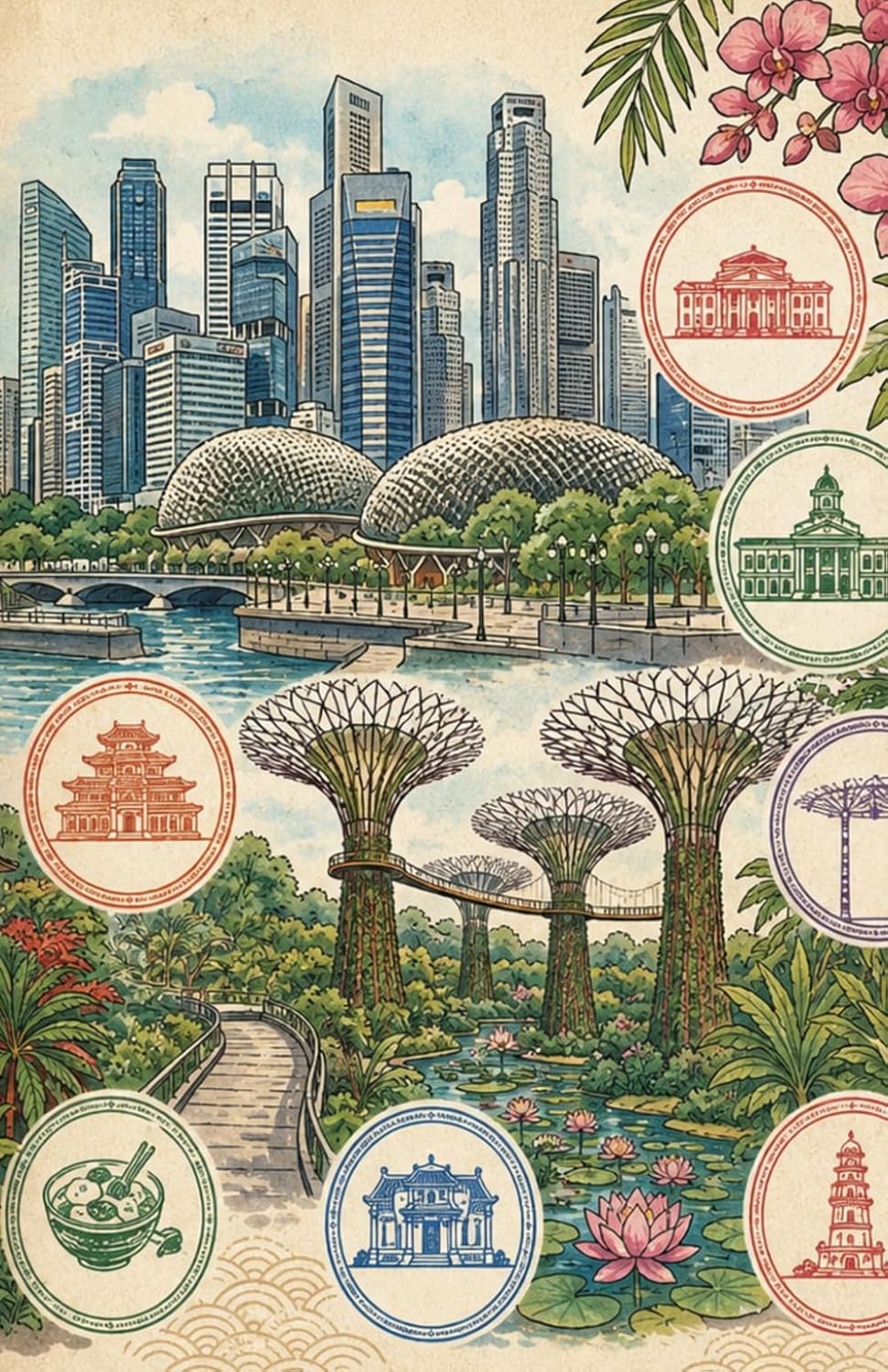 ler totalmente SINGAPORE SOUVENIR STAMP BOOK: The Ultimate Traveler's Collection: A Portable Collection Journal for Singapore Tourist Stamps