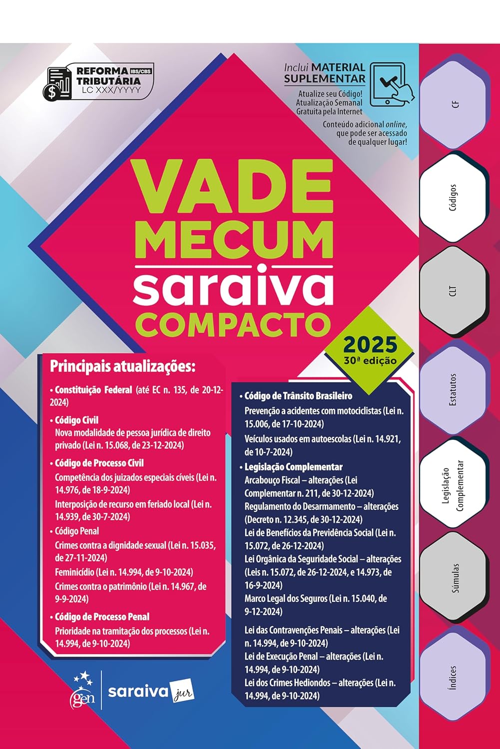 Vade Mecum Saraiva Compacto - 30ª Edição 2025 baixar o livro de graça