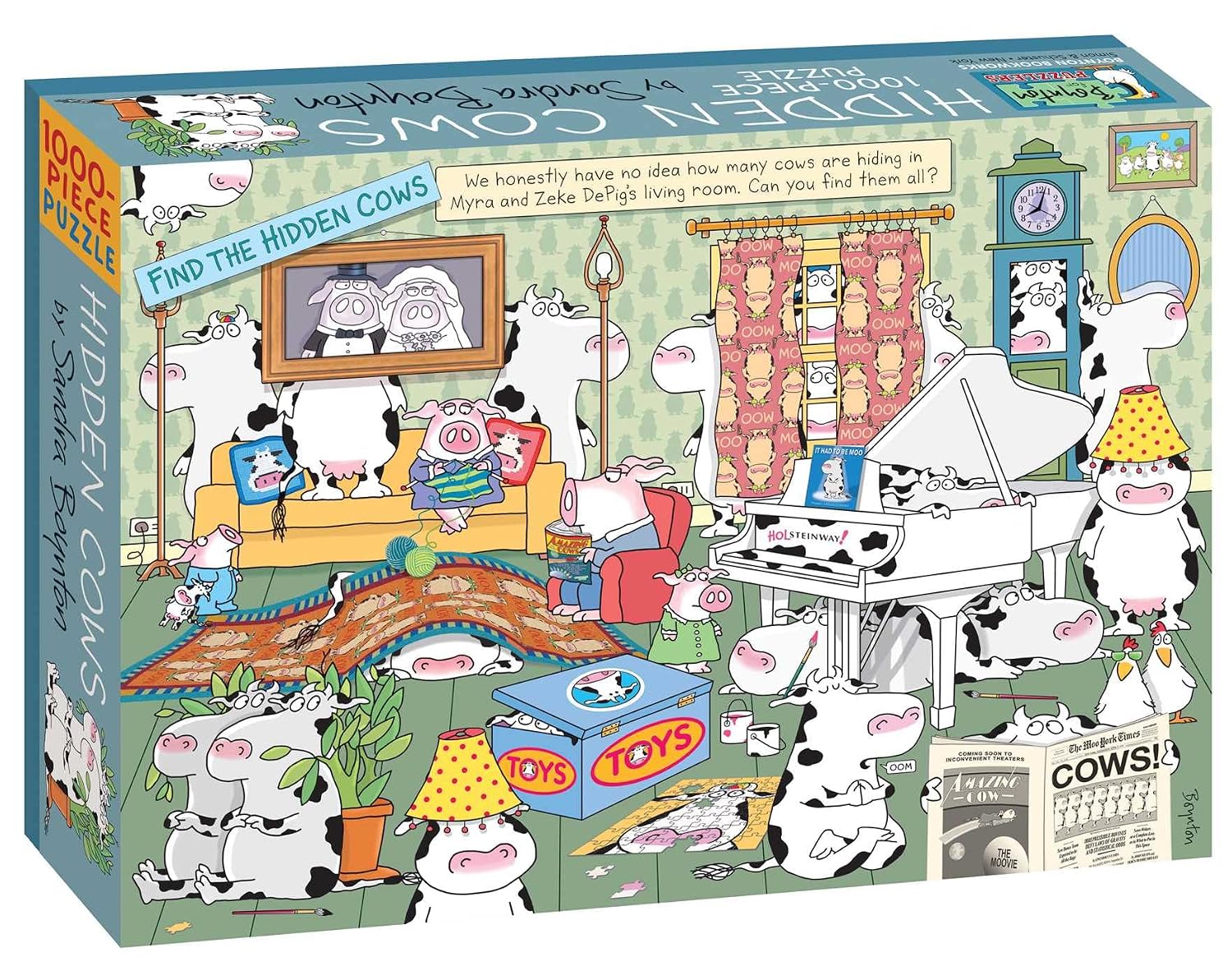 capítulo por capítulo baixar Hidden Cows: 1000-Piece Puzzle
