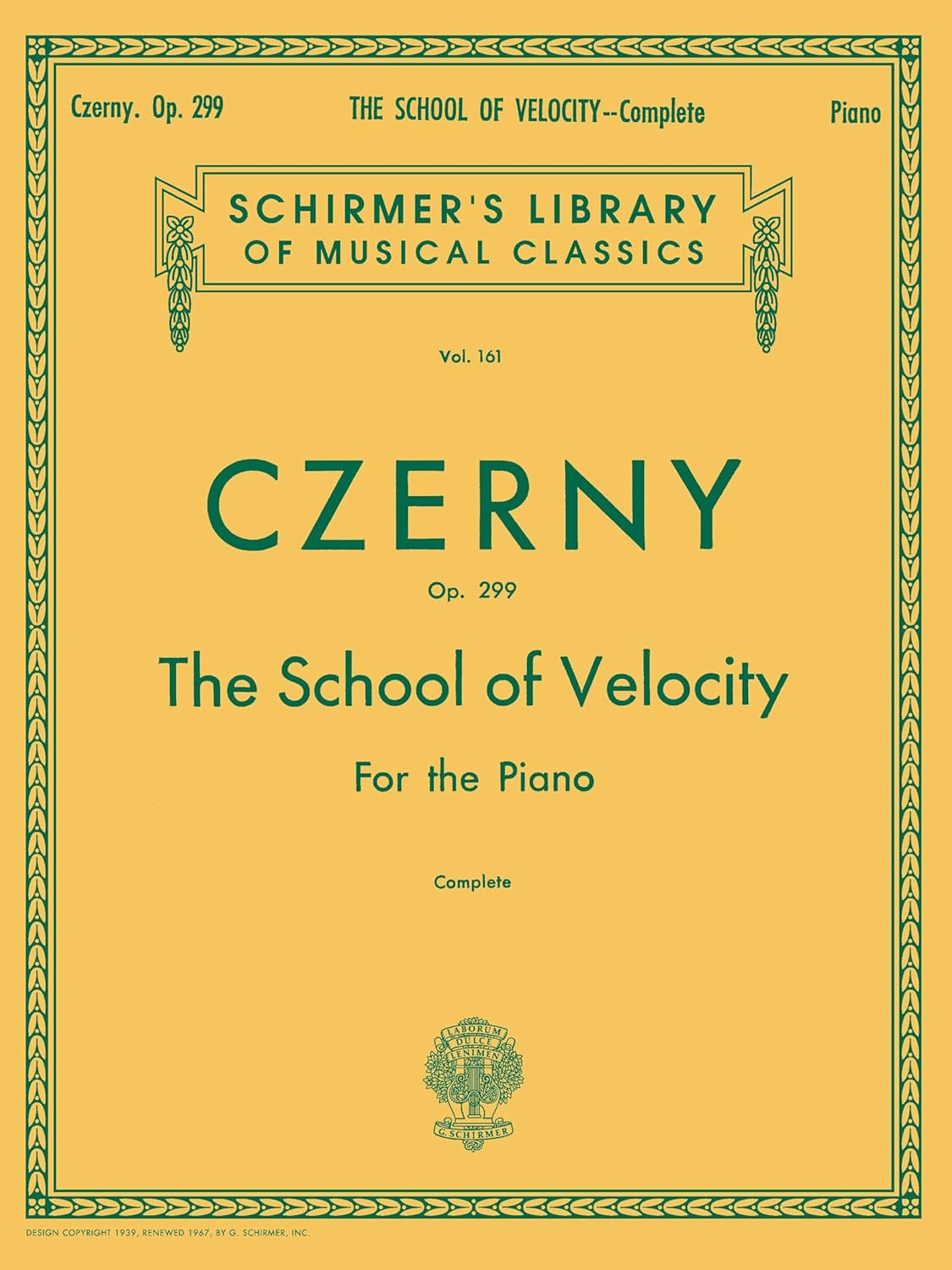 ler totalmente School of Velocity, Op. 299 (Complete): Schirmer Library of Classics Volume 161 Piano Technique