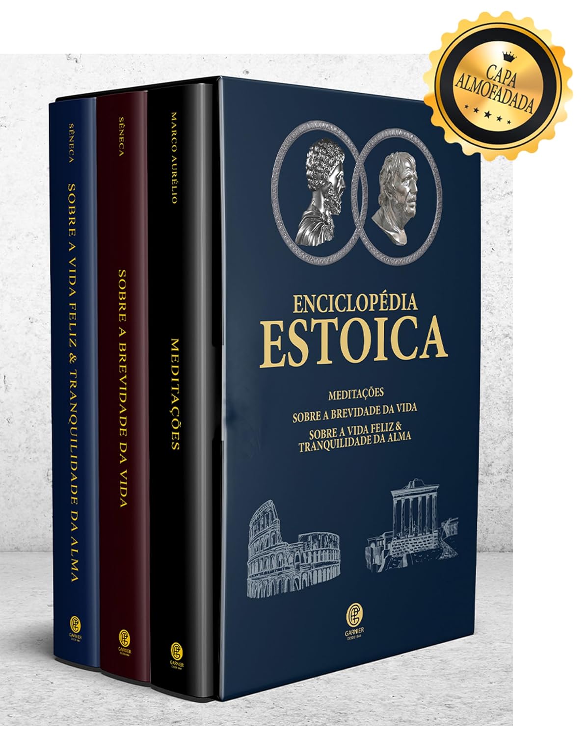ler totalmente Biblioteca Estoica - Box com 3 Livros - Edição de Luxo Almofadada