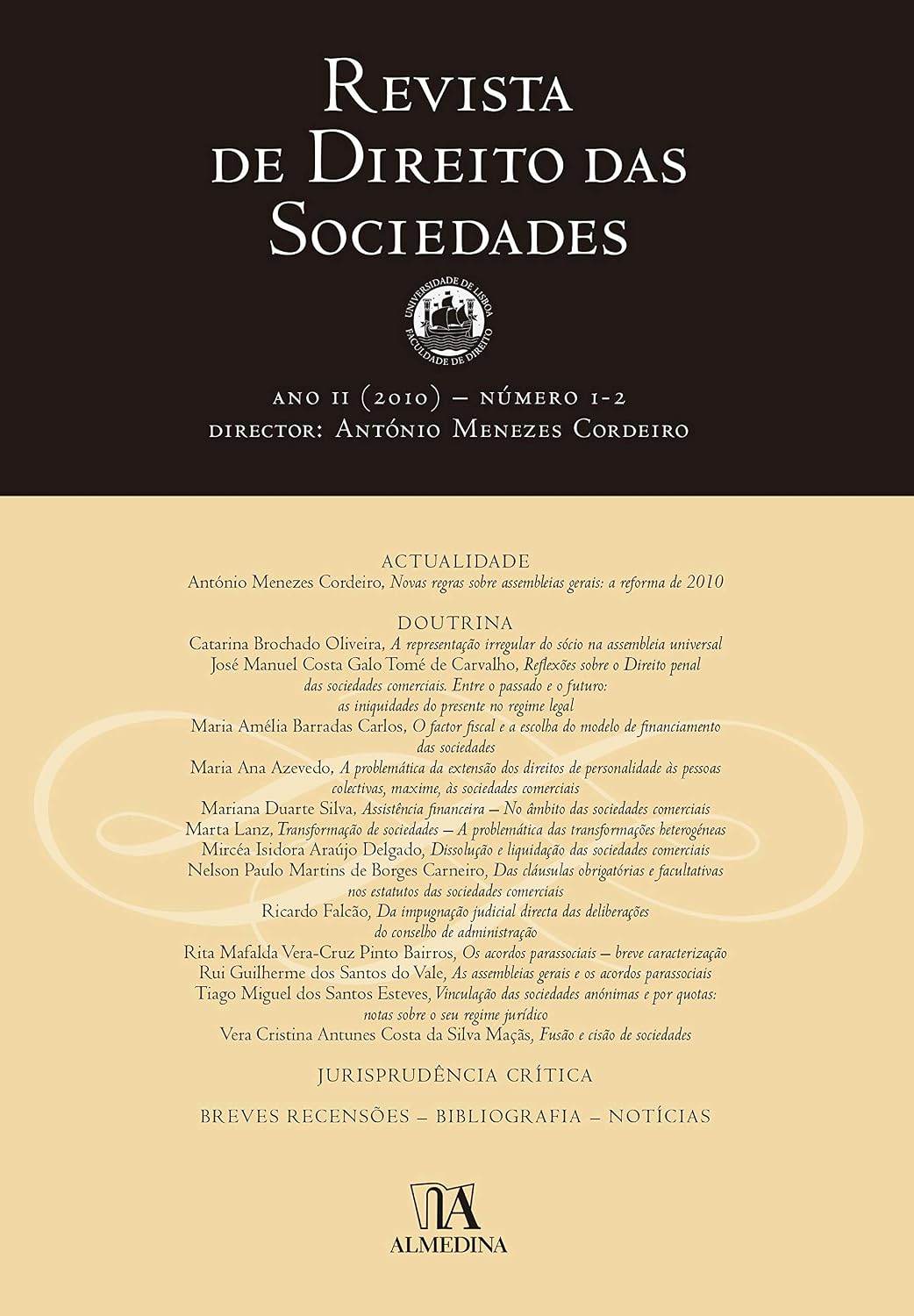 Revista de Direito das Sociedades: Ano II (2010) - Número 1-2