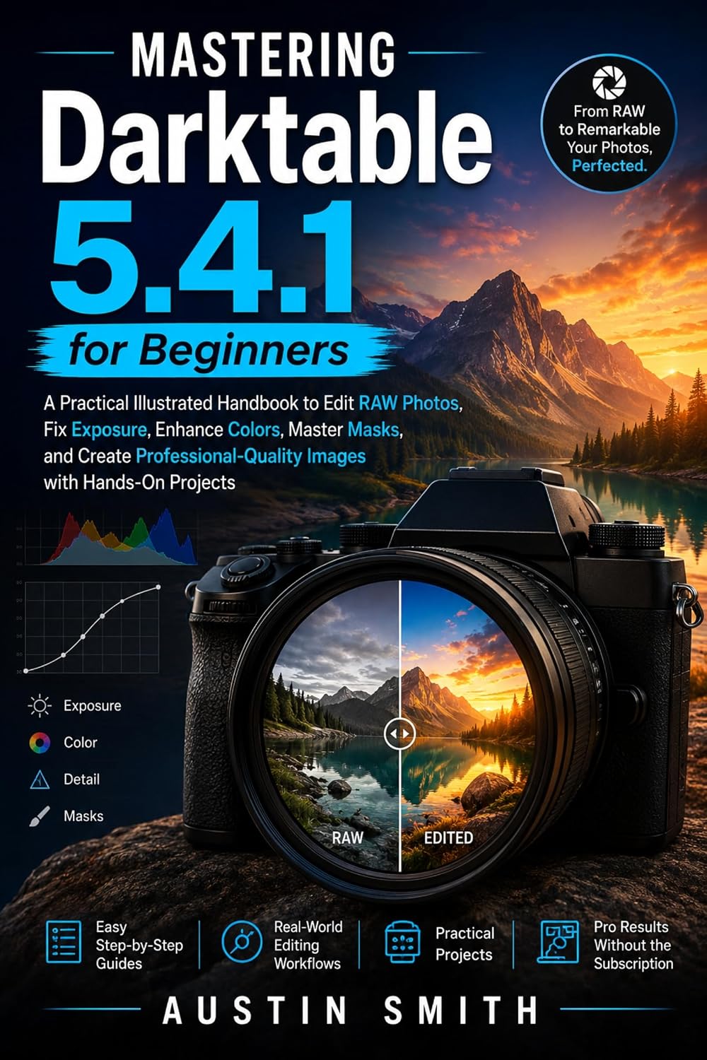 ler totalmente Mastering Darktable 5.4.1 for Beginners: A Practical Illustrated Guide to Edit RAW Photos, Fix Exposure, Enhance Colors and Create Professional-Quality... Updates (AMS) Book 13) (English Edition)