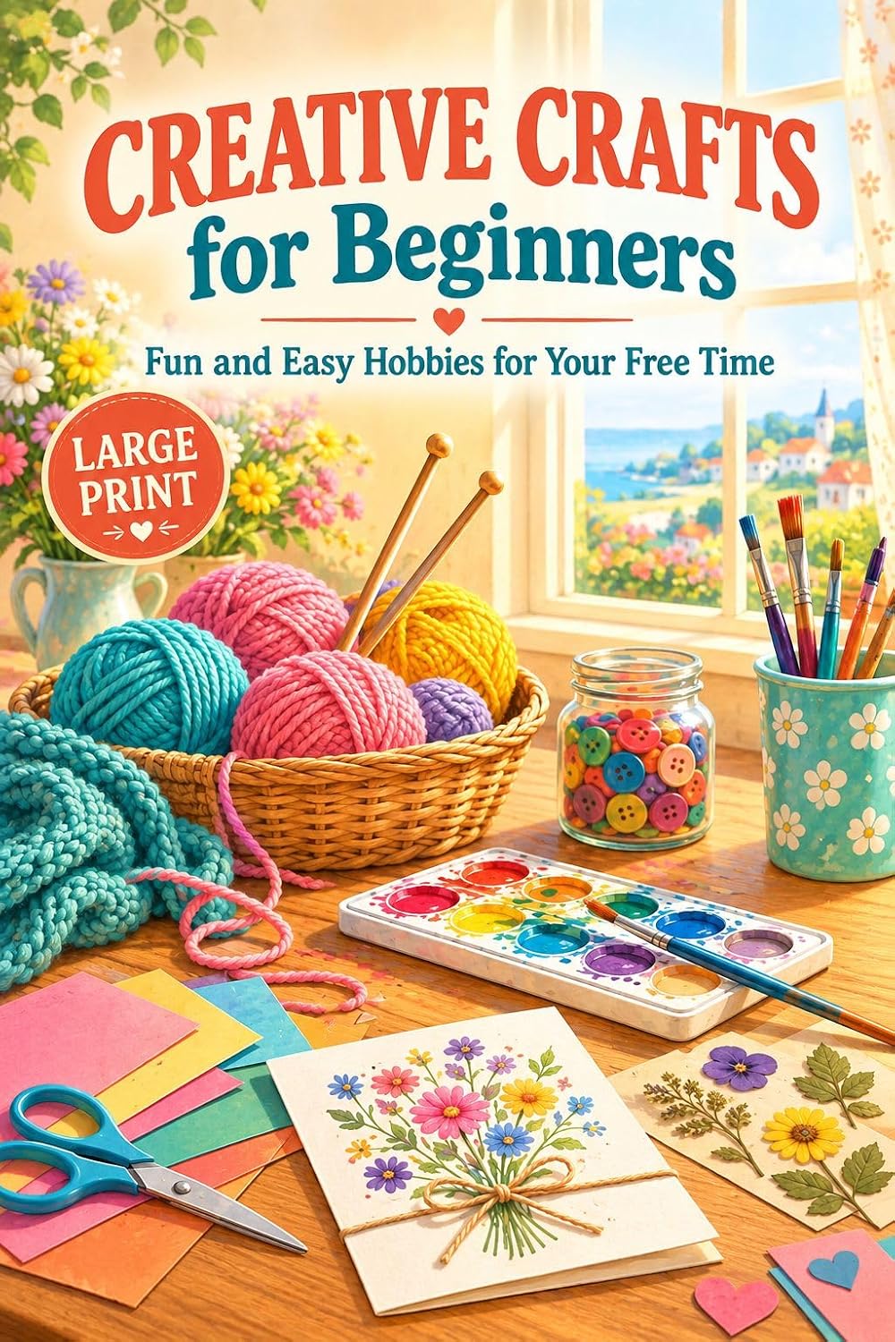 ler totalmente Creative Crafts for Beginners: Fun and Easy Hobbies for Your Free Time (Large Print) (Active Mind & Lifelong Learning Book 2) (English Edition)