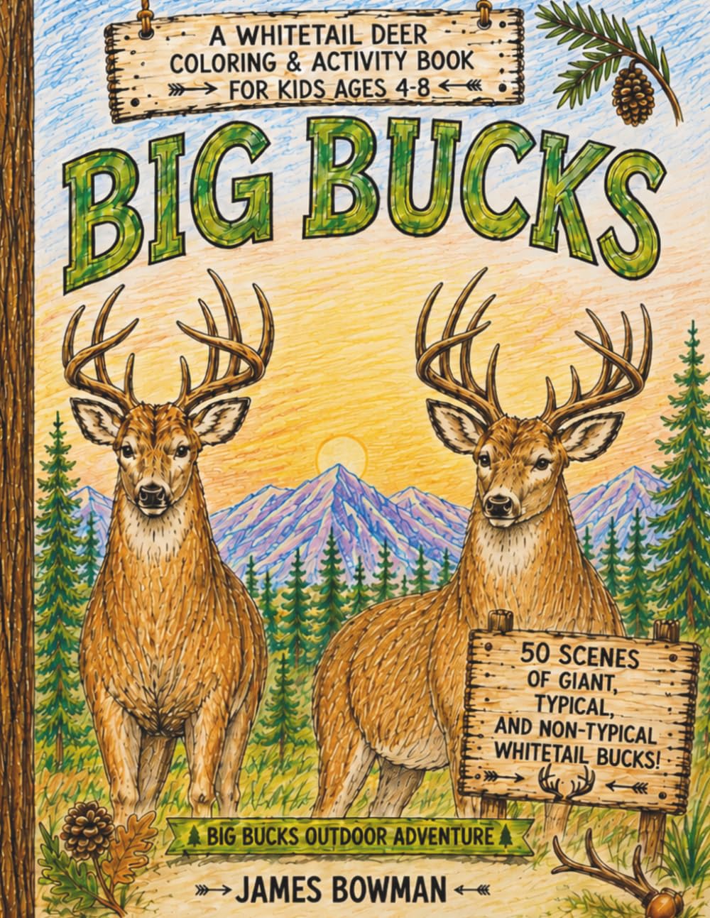 capítulo por capítulo baixar Big Bucks: A Whitetail Deer Coloring and Activity Book for Kids Ages 4-8