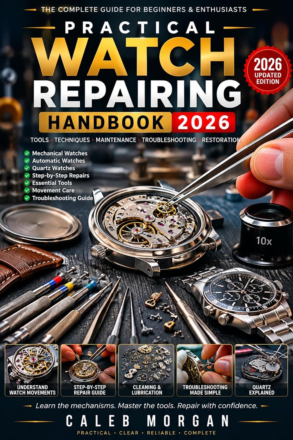Pracical Watch Repair Handbook: A Complete Beginner’s Guide to Watch Movements, Essential Tools, Maintenance, Troubleshooting, Mechanical Repairs, Automatic... and Long-Term Care (English Edition) baixar o livro de graça