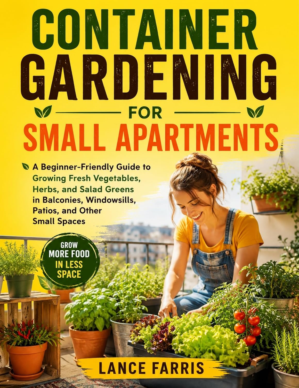 ler totalmente CONTAINER GARDENING FOR SMALL APARTMENTS: A Beginner-Friendly Guide to Growing Fresh Vegetables, Herbs, and Salad Greens in Balconies, Windowsills, Patios, and Other Small Spaces (English Edition)