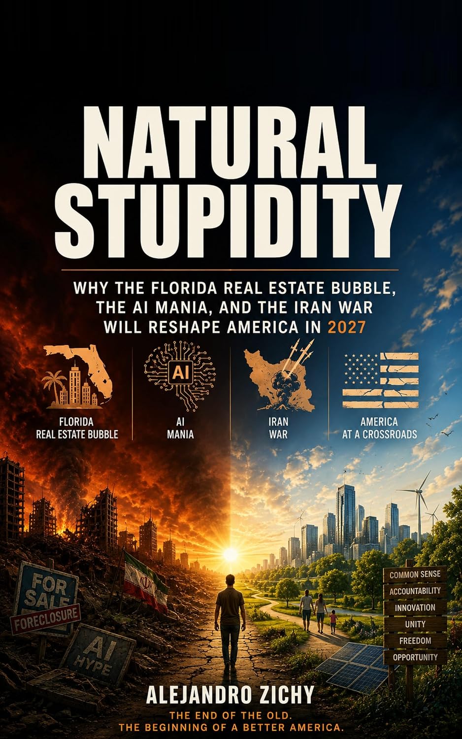 ler totalmente Natural Stupidity: Why the Florida Real Estate Bubble, the AI Mania, and the Iran War Will Reshape America in 2027 (English Edition)
