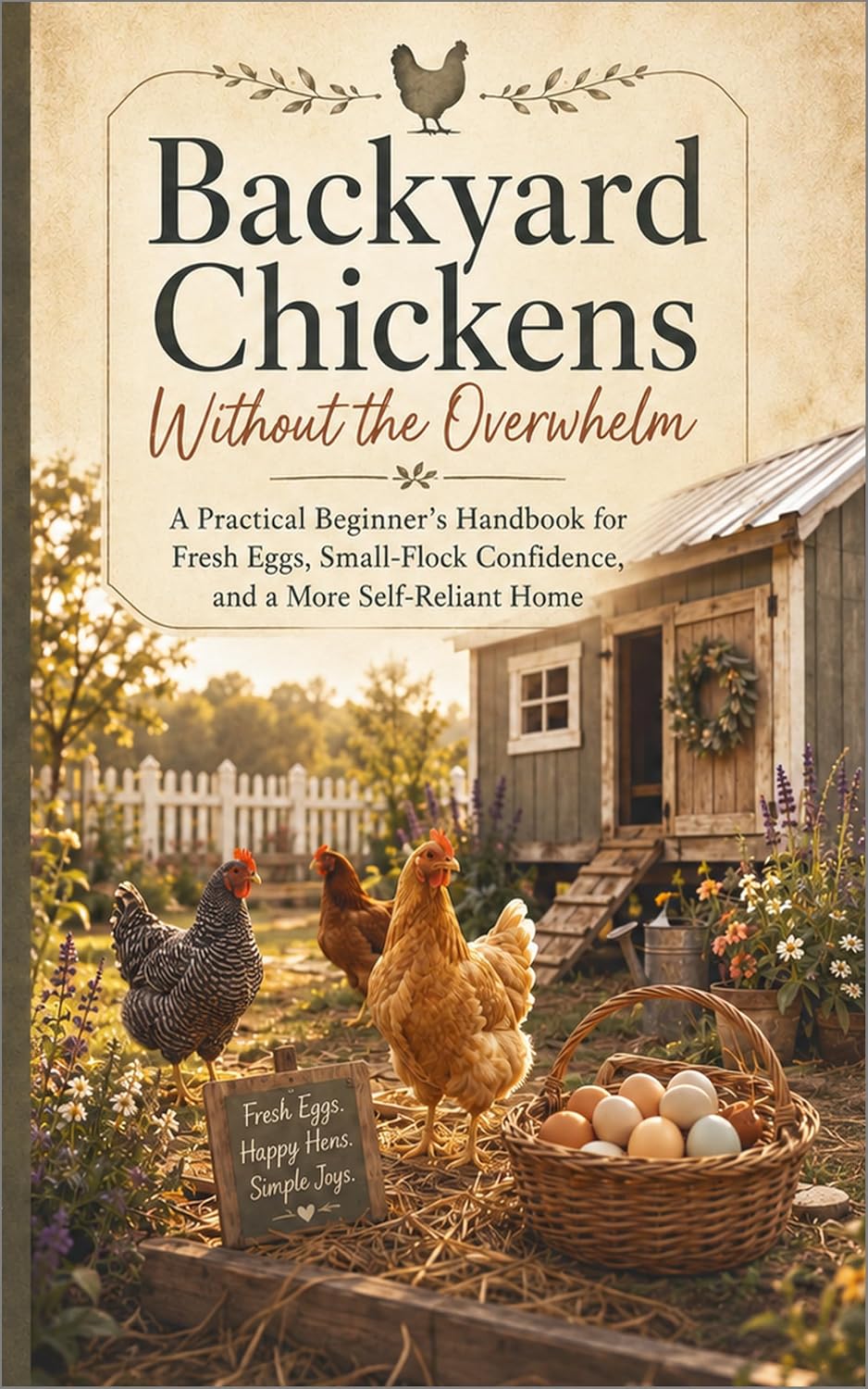 ler totalmente Backyard Chickens Without the Overwhelm: A Practical Beginner's Handbook for Fresh Eggs, Small-Flock Confidence, and a More Self-Reliant Home (English Edition)
