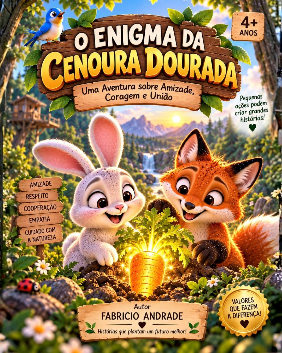 O ENIGMA DA CENOURA DOURADA: Uma Aventura sobre Amizade, Coragem e União. Faixa etária: 4 a 9 anos." Um história que ensina que, quando aprendemos respeitar as diferenças, podemos transformar o mundo baixar livro de graça