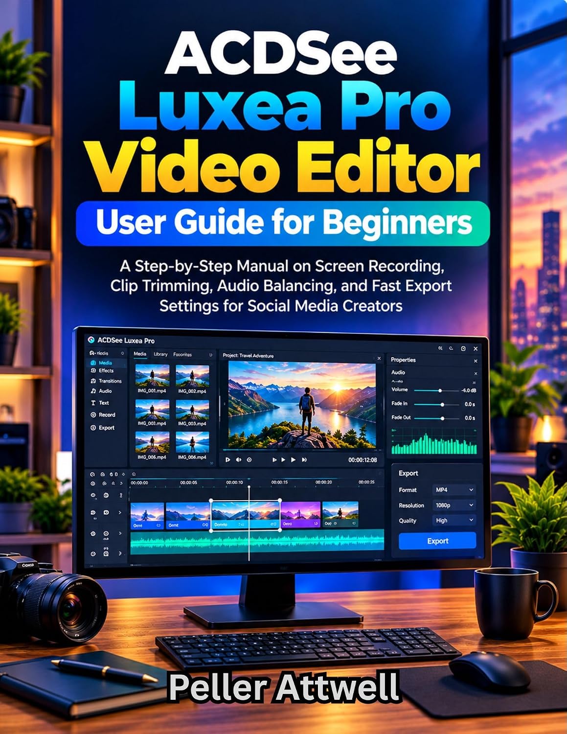 ACDSee Luxea Pro Video Editor User Guide for Beginners: A Step-by-Step Manual on Screen Recording, Clip Trimming, Audio Balancing and Fast Export Settings for Social Media Creators (English Edition) baixar o livro de graça