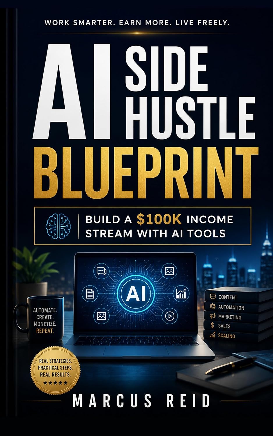 capítulo por capítulo baixar AI Side Hustle Blueprint: Build a $100K Income Stream With AI Tools — A Practical 9-Chapter Playbook (English Edition)