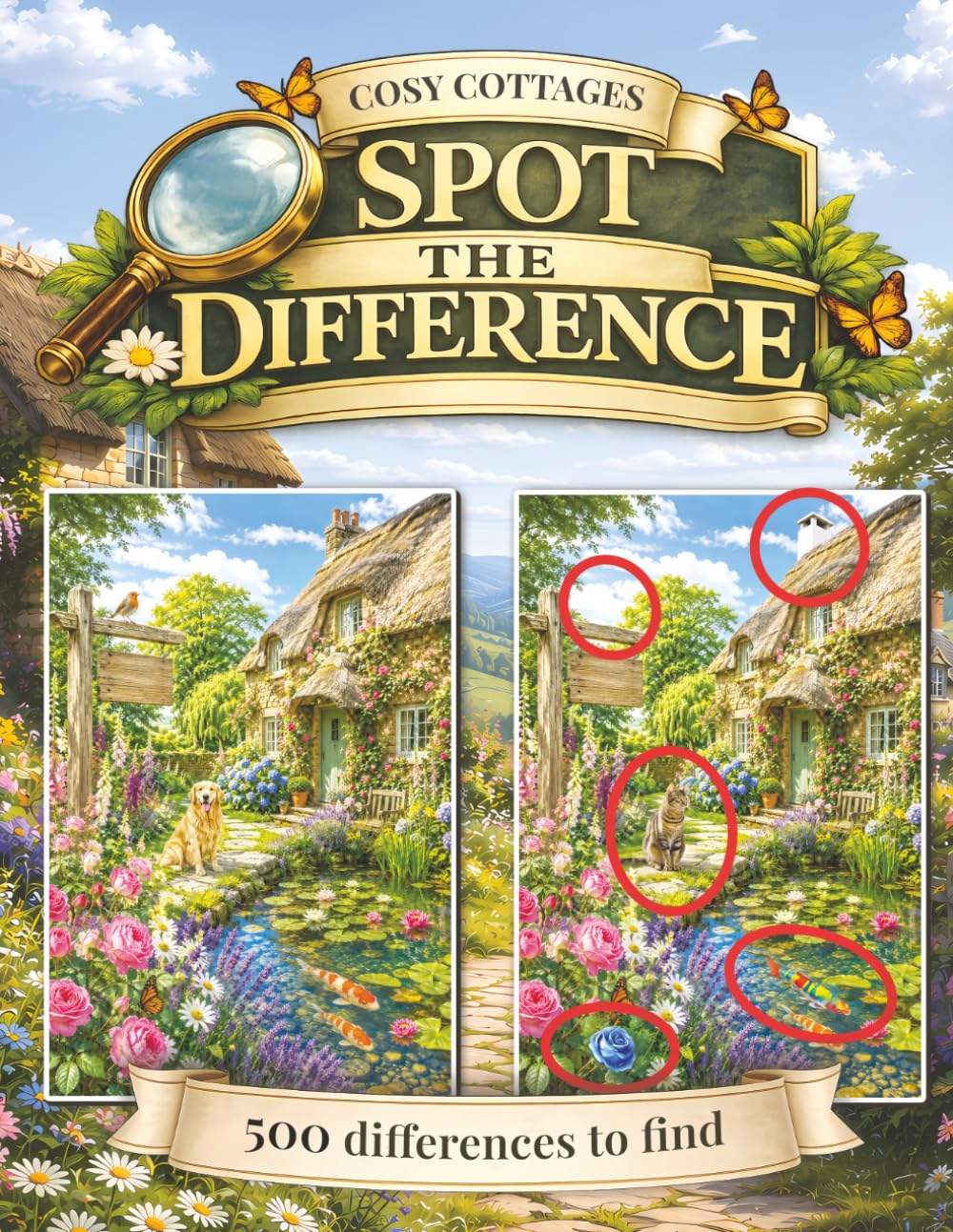 ler totalmente Cosy Cottages Spot the Difference Book for Adults & Seniors: A Relaxing Puzzle Book with 500 Differences to Find (Cosy Spot The Difference for Adults & Seniors)