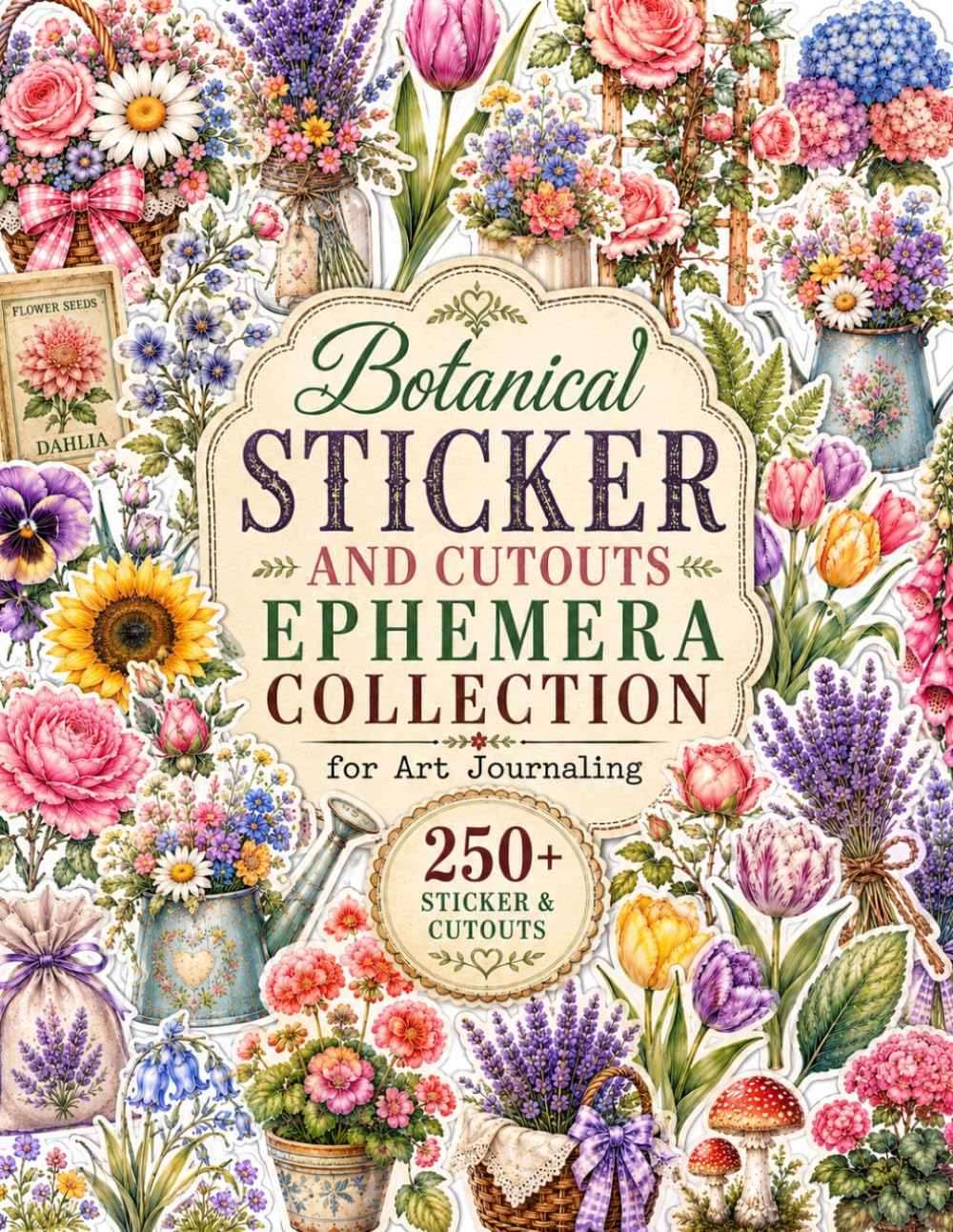 Botanical Sticker and Cutouts Ephemera Collection for Art Journaling: 250+ Flower Designs for Junk Journals, Scrapbooking, Card Making and Mixed Media Crafts baixar o livro de graça