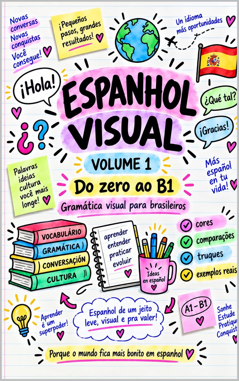 Espanhol Visual: Volume 1 — Do zero ao B1: Gramática visual para brasileiros baixar o livro de graça