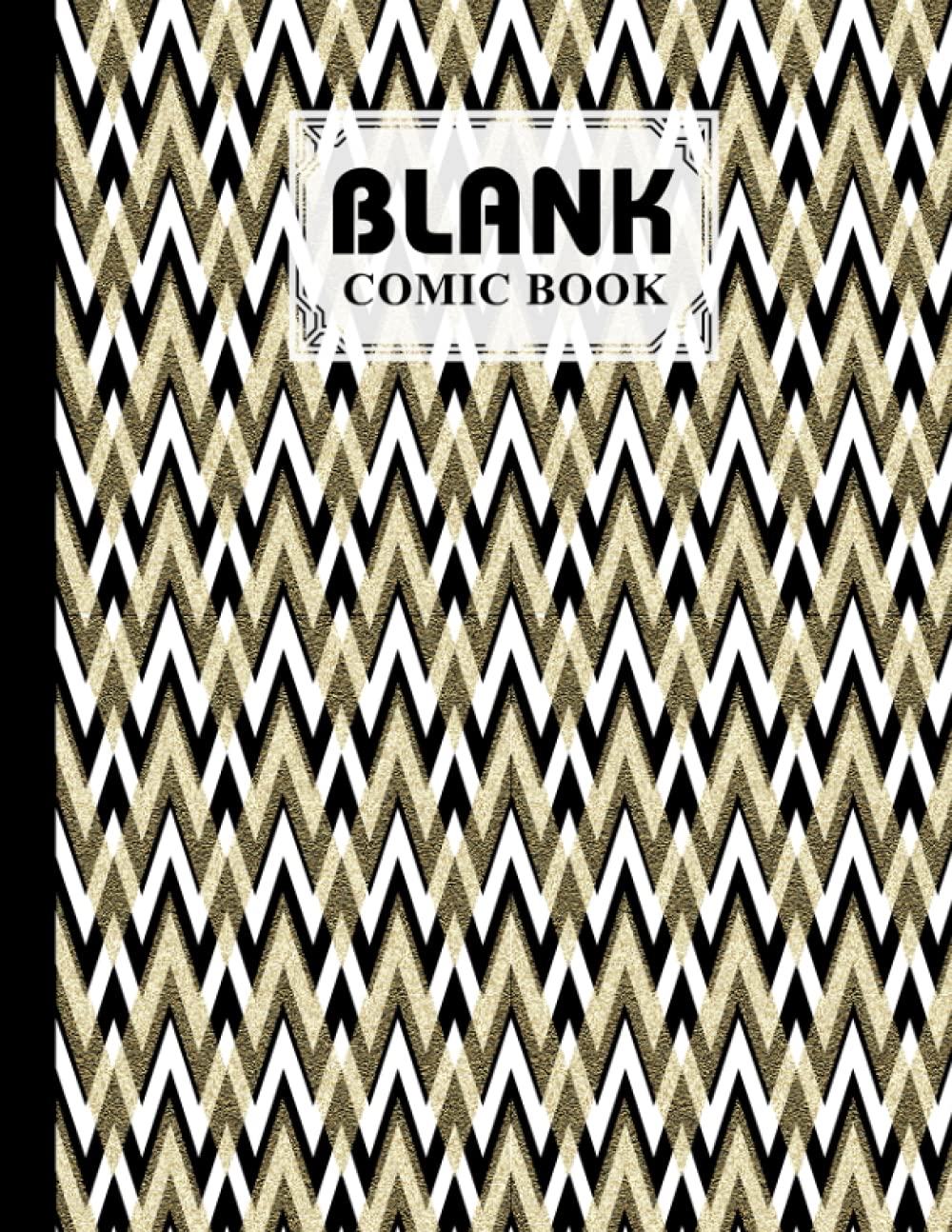 Blank Comic Book: Zigzags Cover, Draw Your Own Comics - 120 Pages of Fun and Unique Templates - A Large 8.5" x 11" Notebook by Bernard John baixar livro de graça