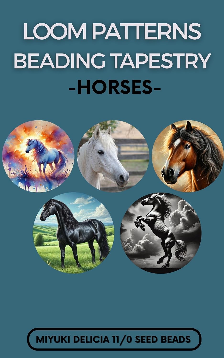 Loom Patterns Beading Tapestry: Horses - Five Patterns For Miyuki Delicia 11/0 Seed Beads (English Edition) baixar livro de graça