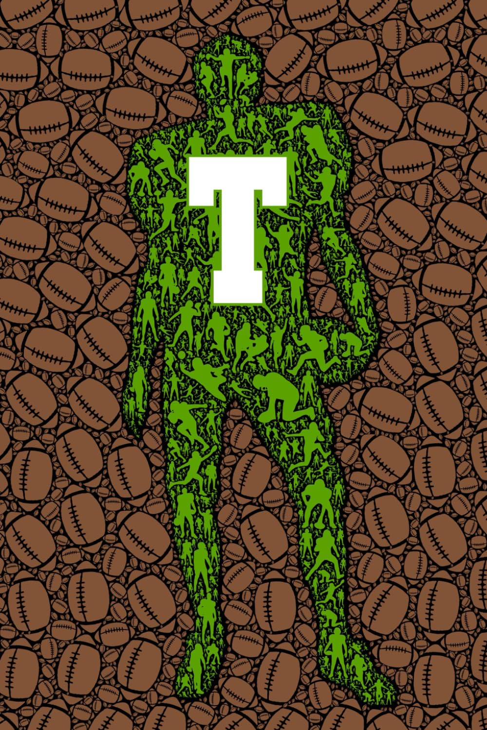 ler totalmente T: Letter "T" Initial American Football Player and Sports Ball Personalized Name Monogram Notebook - College-Ruled Personal Journal, Writing Pad, or Diary for Football Fans - 110 Pages, 6x9