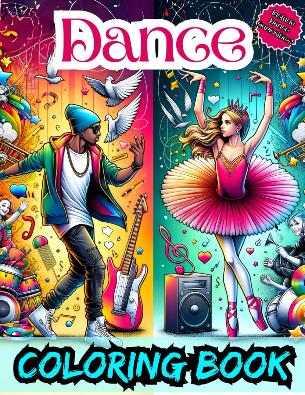 capítulo por capítulo baixar Dance Coloring Book: Cute And Awesome Designs For Dancing Lovers Of All Ages, Inspirational Dance Facts Inside, Enjoy And Relax!