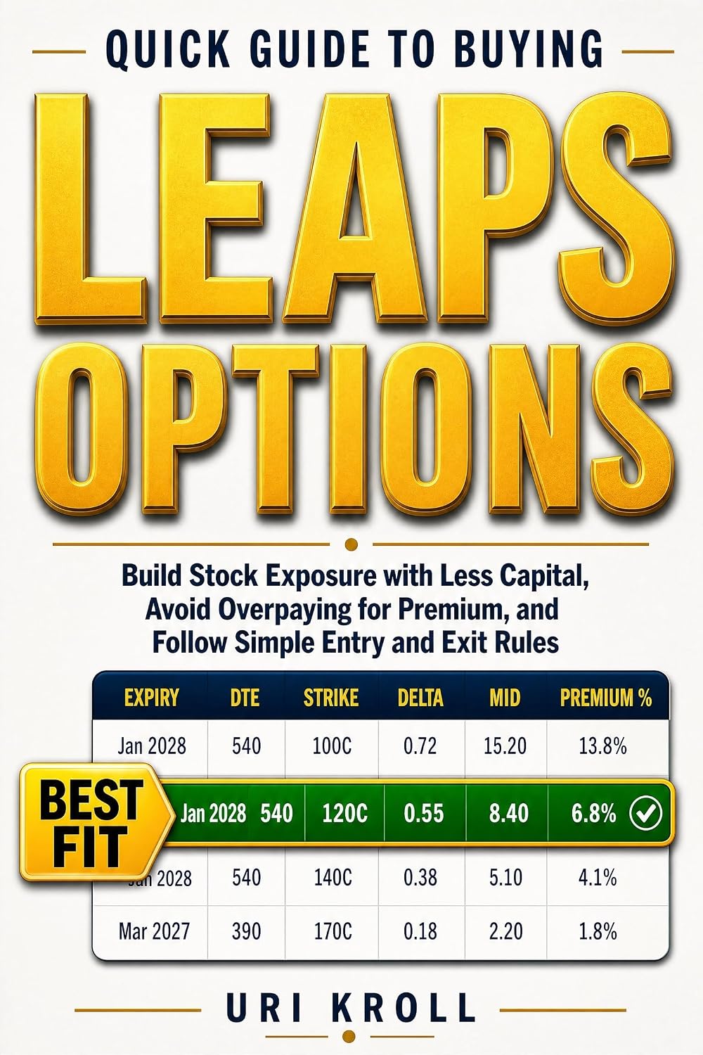 Quick Guide to Buying LEAPS Options: Build Stock Exposure with Less Capital, Avoid Overpaying for Premium, and Follow Simple Entry and Exit Rules (English Edition) baixar o livro de graça