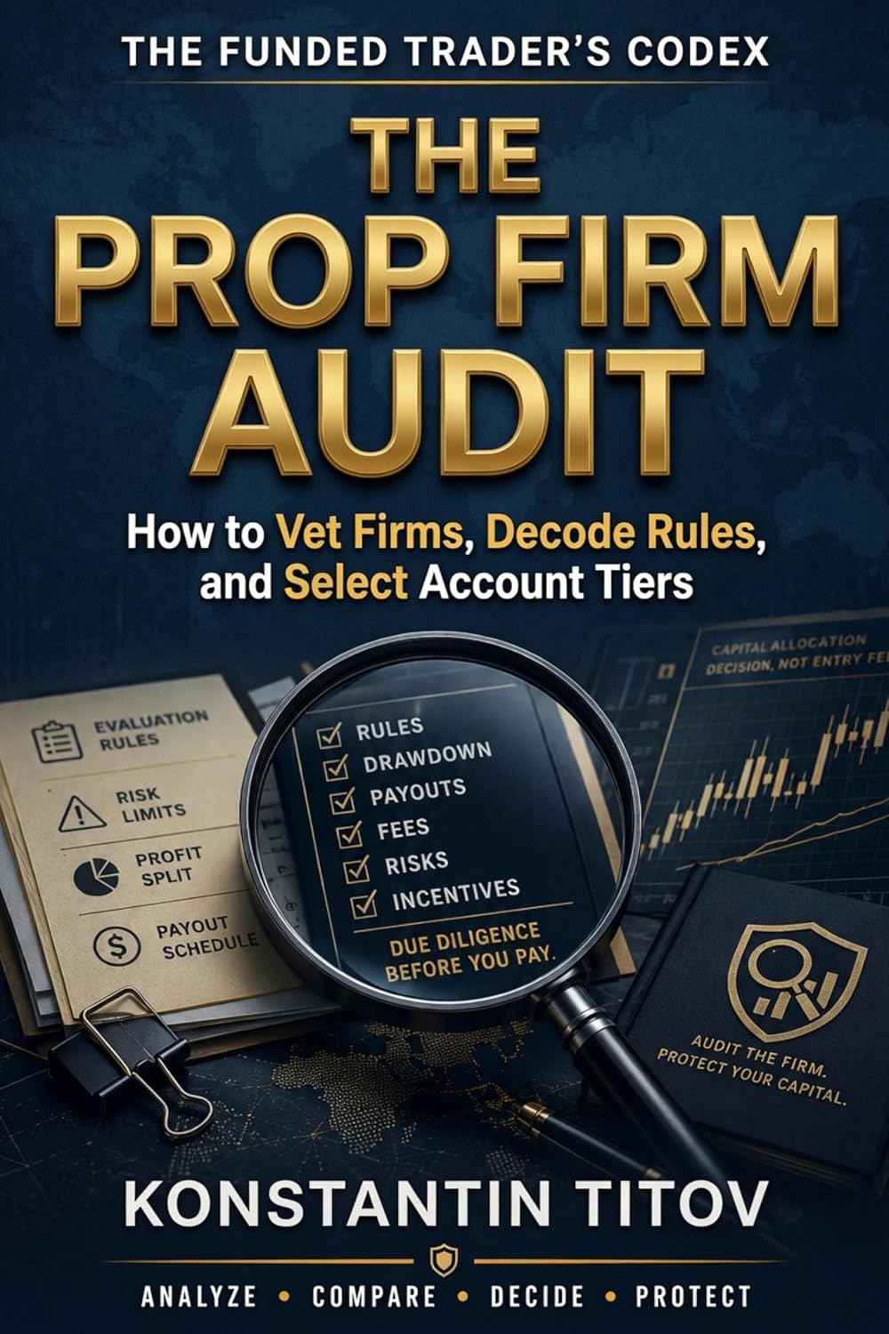 ler totalmente The Prop Firm Audit: How to Vet Firms, Decode Rules, and Select Account Tiers (The Funded Trader's Codex Book 1) (English Edition)