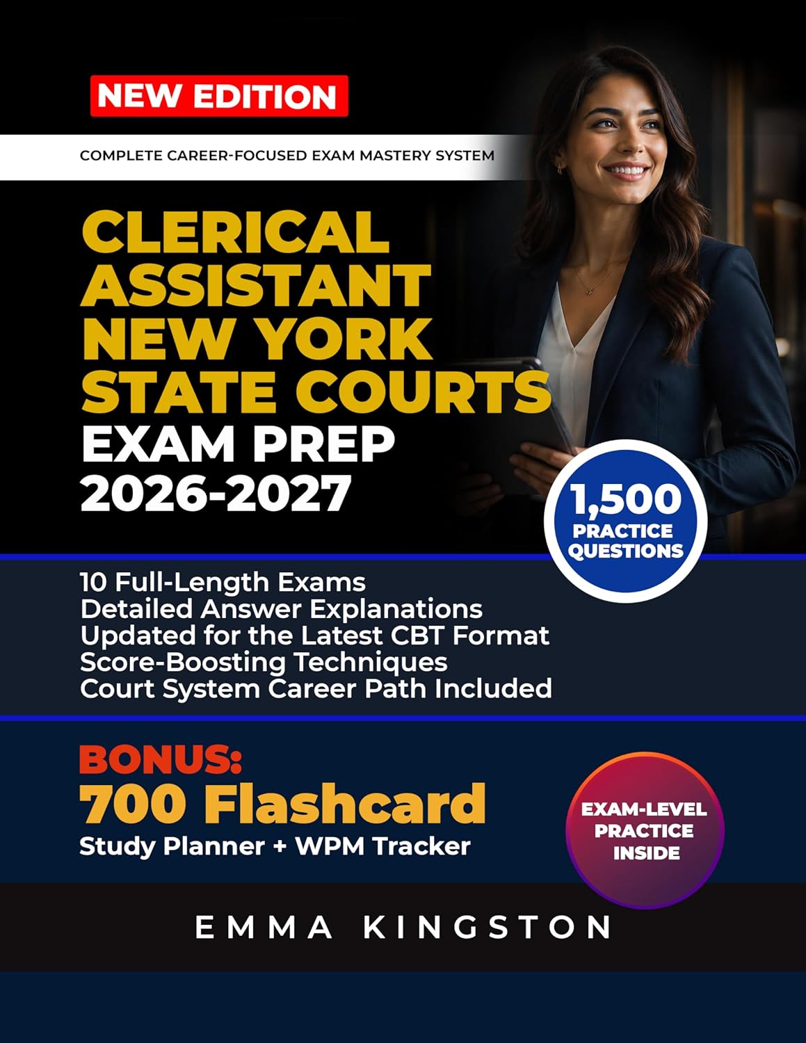 CLERICAL ASSISTANT NEW YORK STATE COURTS EXAM PREP 2026 – 2027: Complete Study Guide with 1,500 Practice Questions, 10 Full-Length Exams, Detailed Answer... and Proven Strategies (English Edition) baixar livro de graça