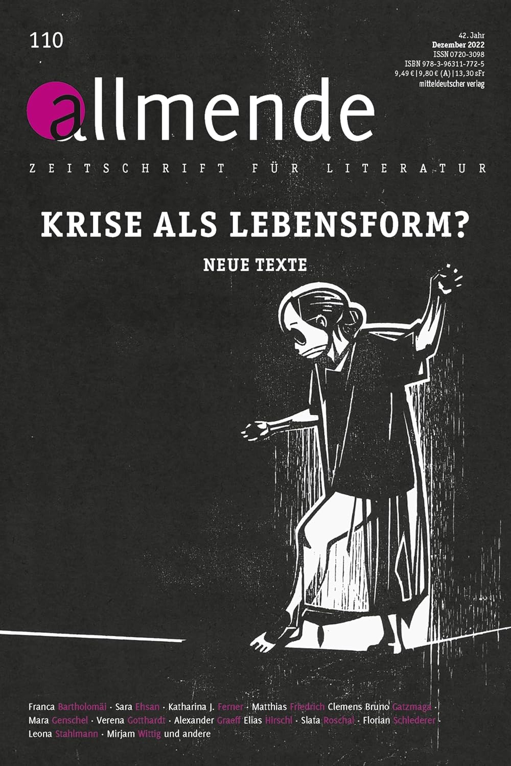 ler totalmente Allmende 110 – Zeitschrift für Literatur: Krise als Lebensform. Neue Texte (German Edition)