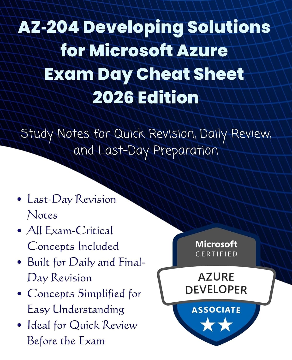 capítulo por capítulo baixar AZ‑204: Developing Solutions for Microsoft Azure Exam Day Cheat Sheet – 2026 Edition: Study Notes for Quick Revision, Daily Review, and Last-Day Preparation... Technology Books Book 64) (English Edition)