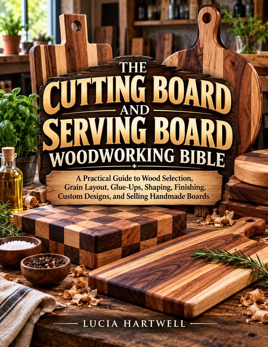 THE CUTTING BOARD AND SERVING BOARD WOODWORKING BIBLE: A Practical Guide to Wood Selection, Grain Layout, Glue-Ups, Shaping, Finishing, Custom Designs, and Selling Handmade Boards (English Edition) baixar livro de graça