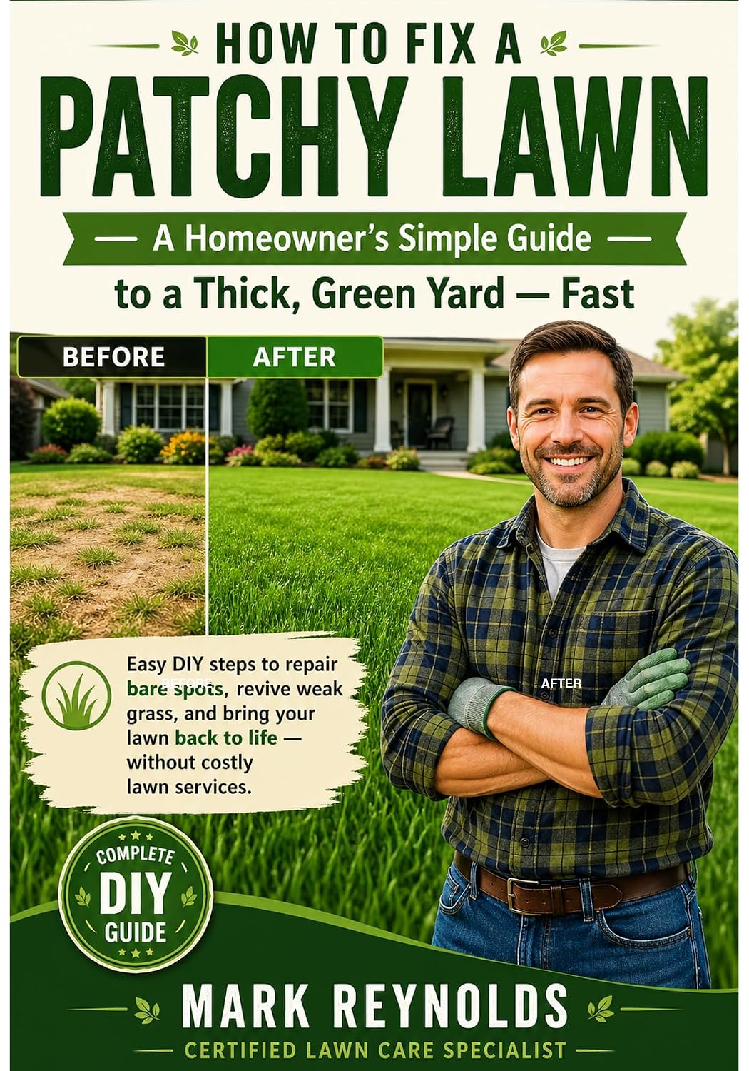 How to Fix Your Patchy Lawn: Simple Step-by-Step Solutions to Repair Bare Spots, Restore Healthy Grass, and Grow a Thick Green Lawn (English Edition) baixar livro de graça
