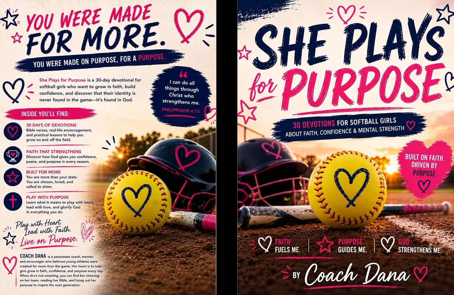She Plays for Purpose: 30 Devotions for Softball Girls About Faith, Confidence, Mental Strength & Identity Beyond the Game (English Edition) baixar livro de graça