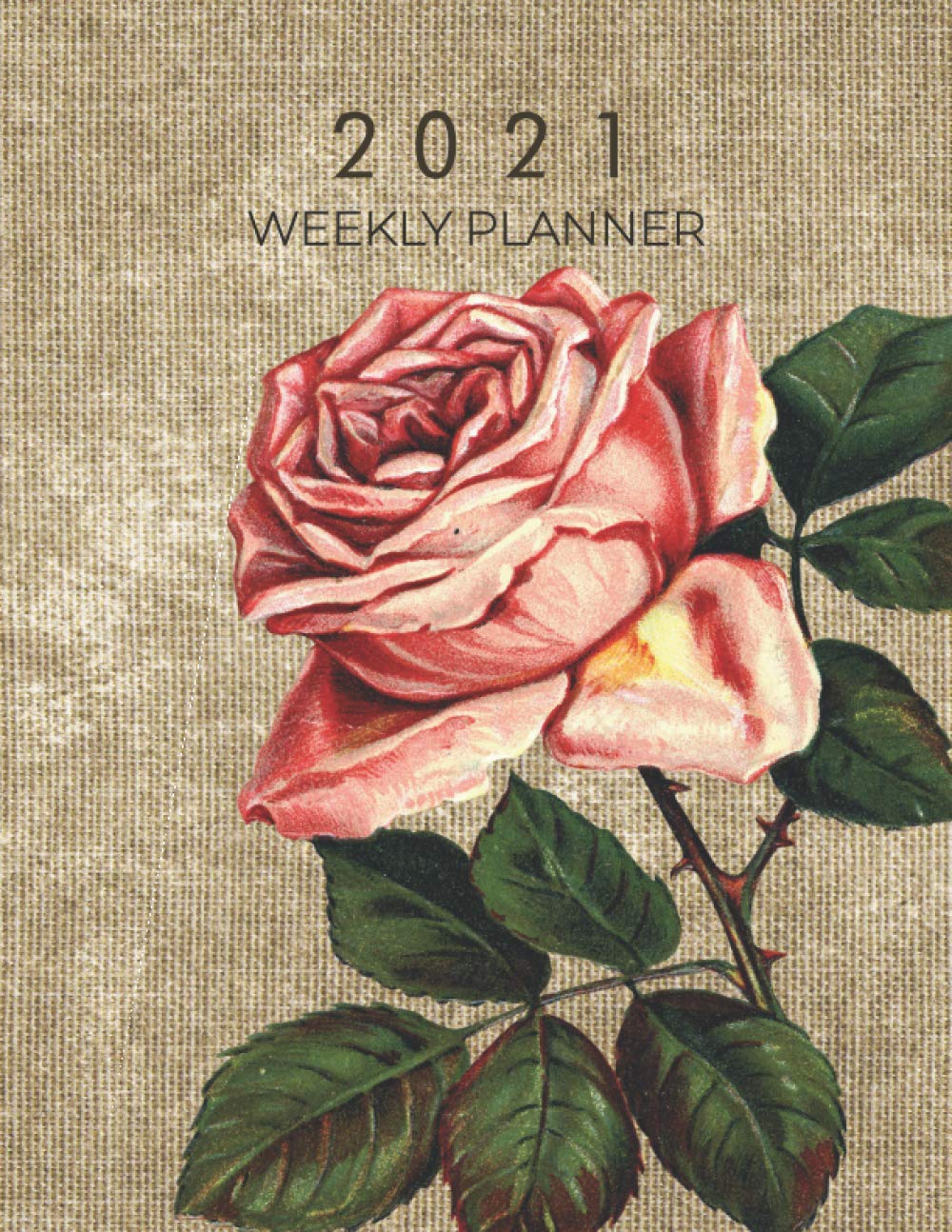 ler totalmente 2021 WEEKLY PLANNER: One Year Weekly Planner 2021 8.5 x 11 73 Pages, 2021 Calendar, Holidays, Birthday Riminder, Contacts, January to December 2021 - Organizer, Diary and Calendar Schedule
