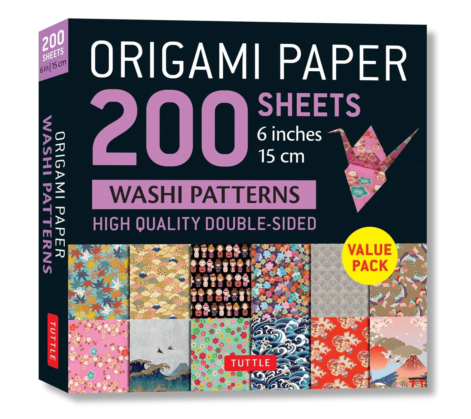 Origami Paper 200 Sheets Washi Patterns 6 (15 CM): Tuttle Origami Paper: Double Sided Origami Sheets Printed with 12 Different Designs (Instructions for 6 Projects Included) baixar livro de graça