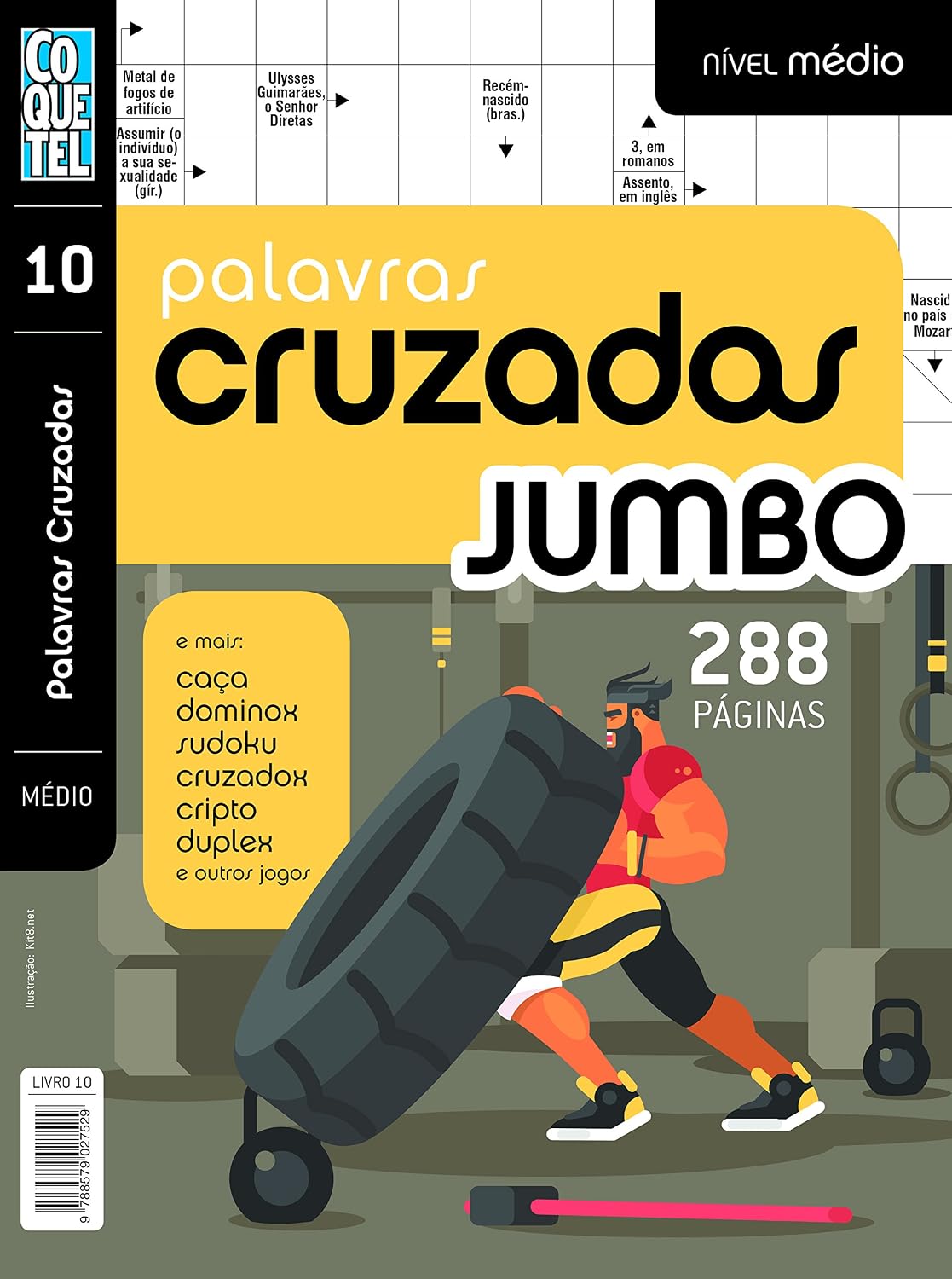 Palavras cruzadas jumbo - Nível médio - Livro 10