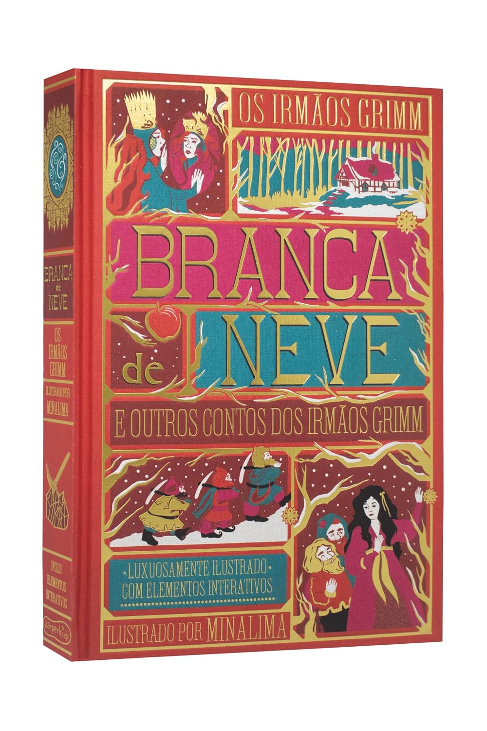 capítulo por capítulo baixar Branca de Neve e outros contos dos irmãos Grimm – Edição de luxo ilustrada e com elementos interativos do estúdio MinaLima
