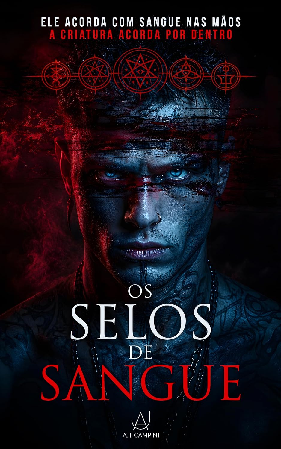 Os Selos de Sangue: Ele acorda com sangue nas mãos. A criatura acorda por dentro. baixar o livro de graça