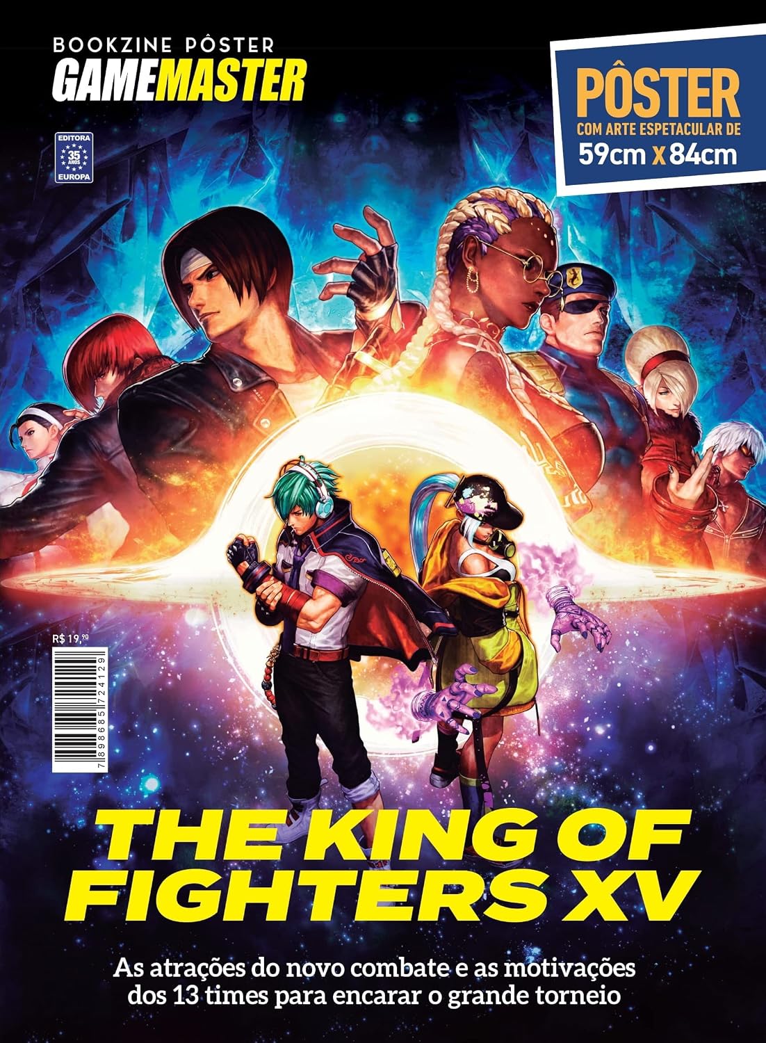 ler totalmente The King of Fighters XV - Superpôster Game Master
