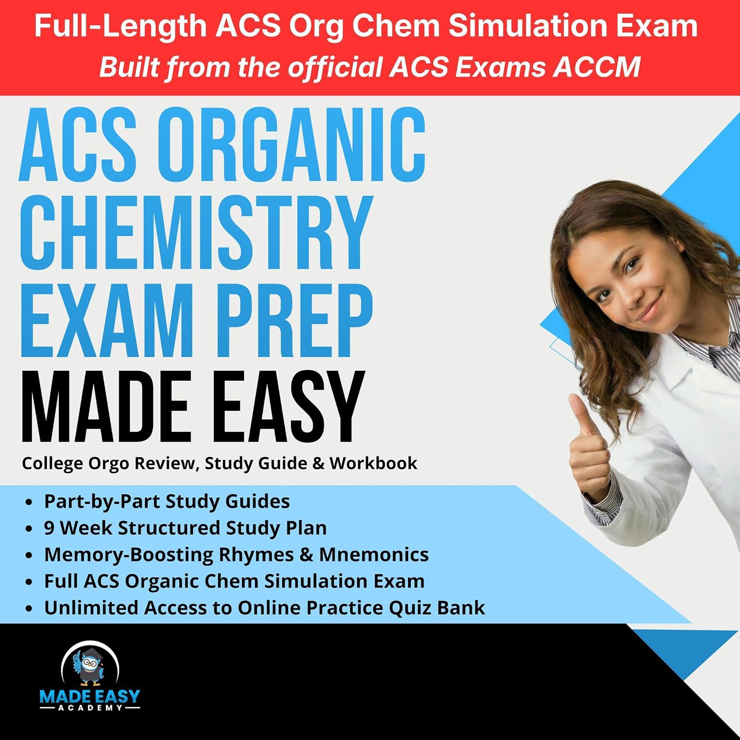 capítulo por capítulo baixar ACS Organic Chemistry Exam Prep: College Orgo Review, Study Guide & Workbook with a 9 Week Study Plan and Full ACS Organic Chemistry Simulated Test (Made Easy Academy Series)