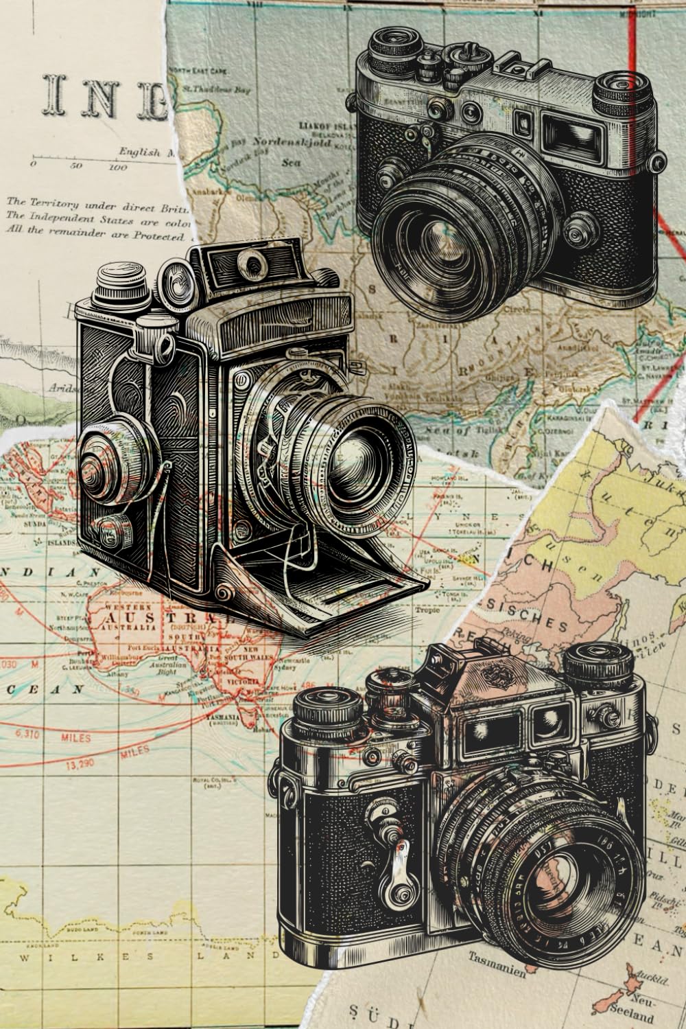 Creative Photography Journal: 80 Lined Notebook Pages for Photographers and Photography Students: Vintage Camera Design baixar o livro de graça