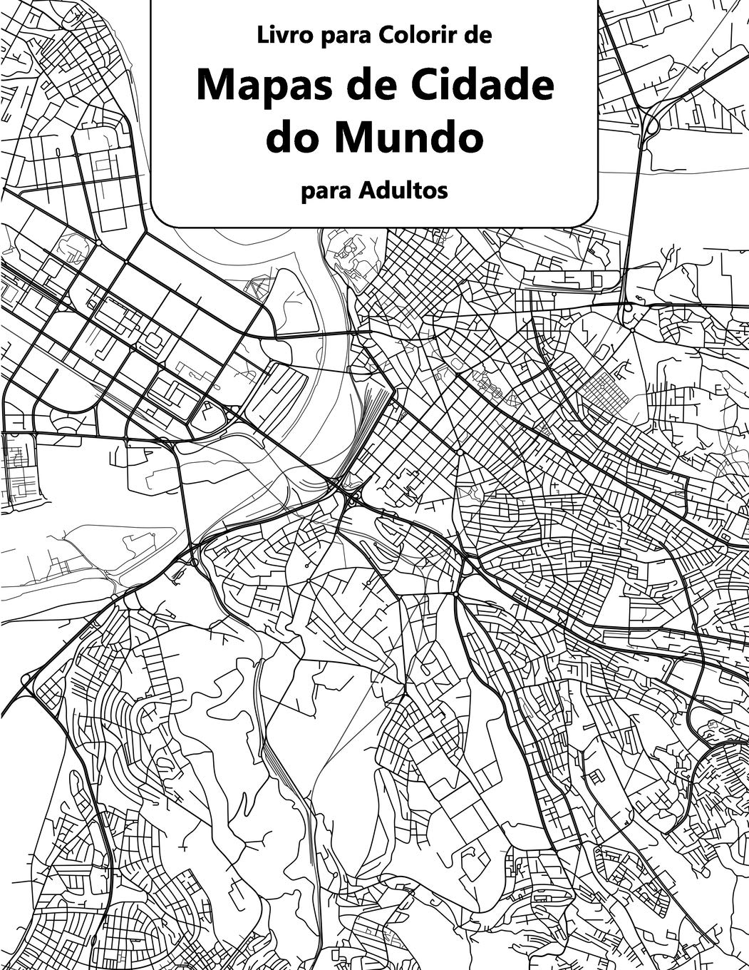 Livro para Colorir de Mapas de Cidade do Mundo para Adultos: 1 baixar livro de graça