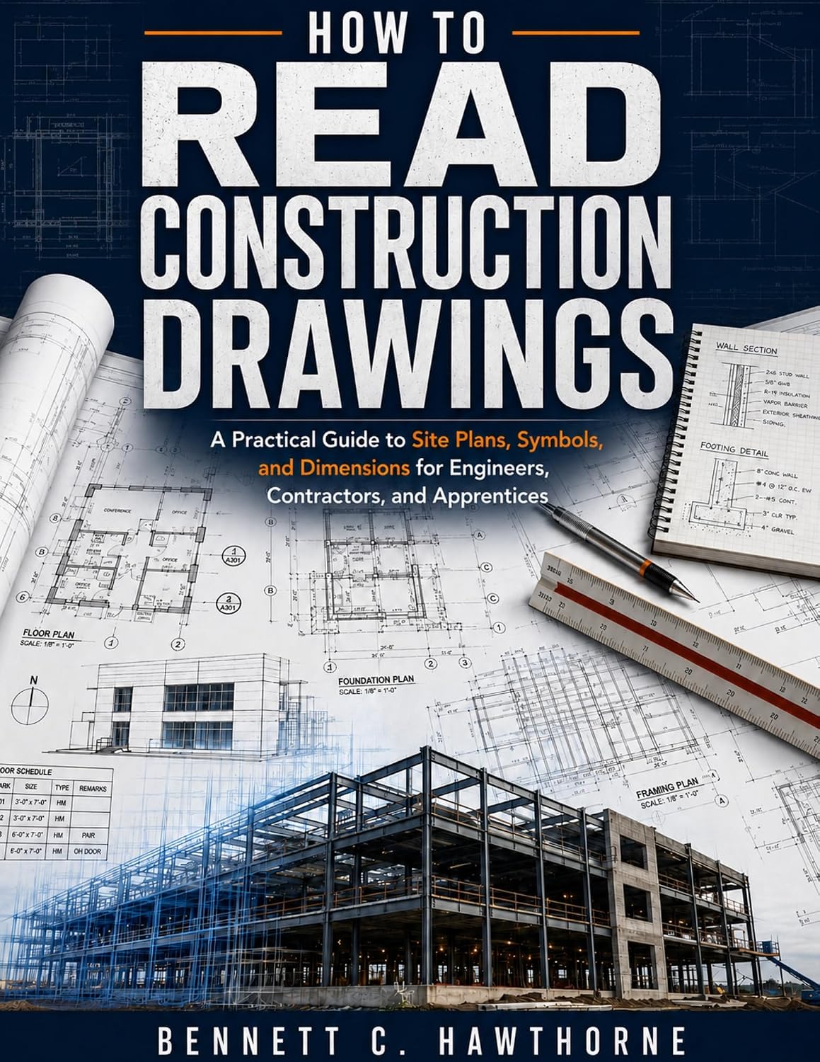ler totalmente How to Read Construction Drawings: A Practical Guide to Site Plans, Symbols, and Dimensions for Engineers, Contractors, and Apprentices (The Practical Engineering Series) (English Edition)
