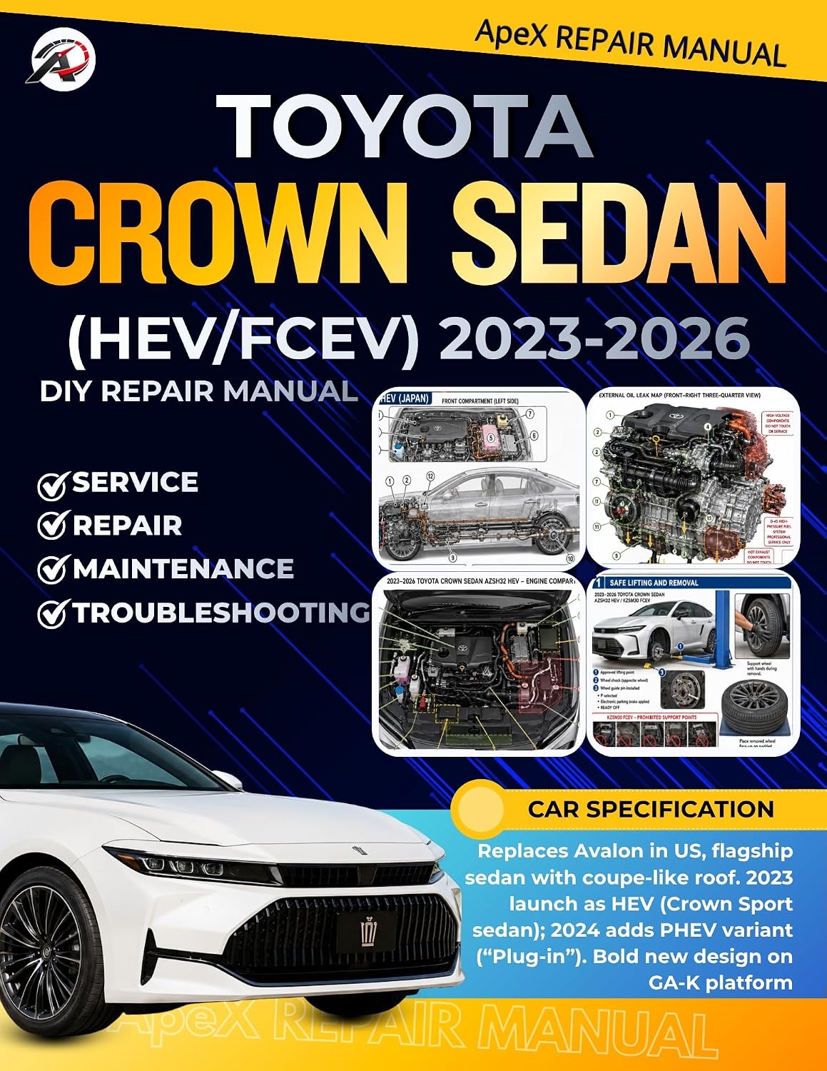 TOYOTA CROWN SEDAN 2023-2026 (HEV/FCEV): DIY Made Simple: Master Your 16th-Gen Crown Sedan | Cut Costs | Avoid Breakdowns | Diagnose Common Issues & Maintain Your Car at Home (English Edition) baixar o livro de graça