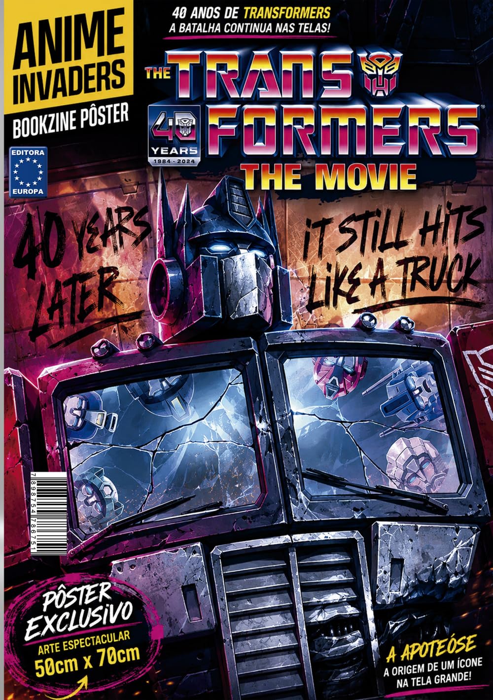 Transformers: The Movie (Versão lisa, sem dobras, enviada em tubo protetor) - Superpôster Anime Invaders baixar o livro de graça