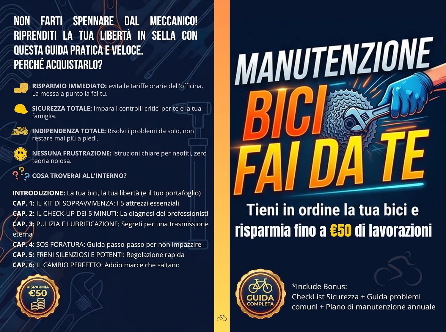 ler totalmente Manutenzione Bici Fai Da Te: tieni in ordine la tua bici e risparmia fino a €50 (Italian Edition)