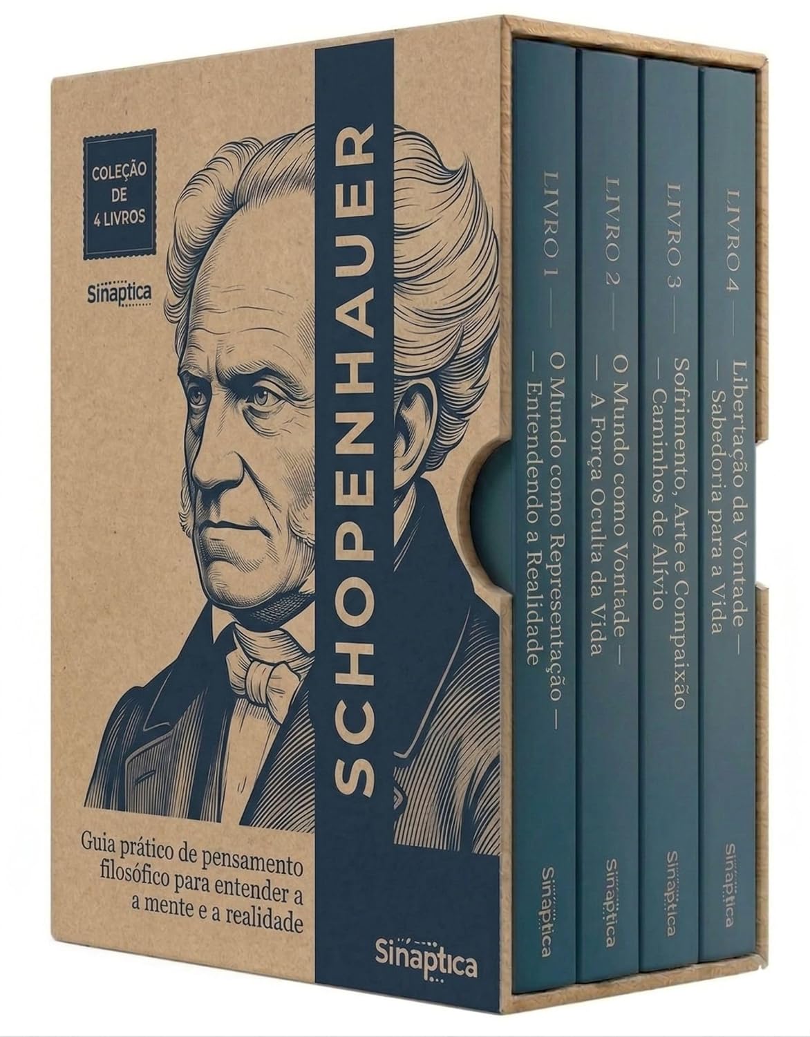 ler totalmente Schopenhauer Descomplicado - 4 Livros - Guia prático de pensamento filosófico para entender a mente e a realidade: Explicação acessível sobre natureza humana, dor emocional e lucidez