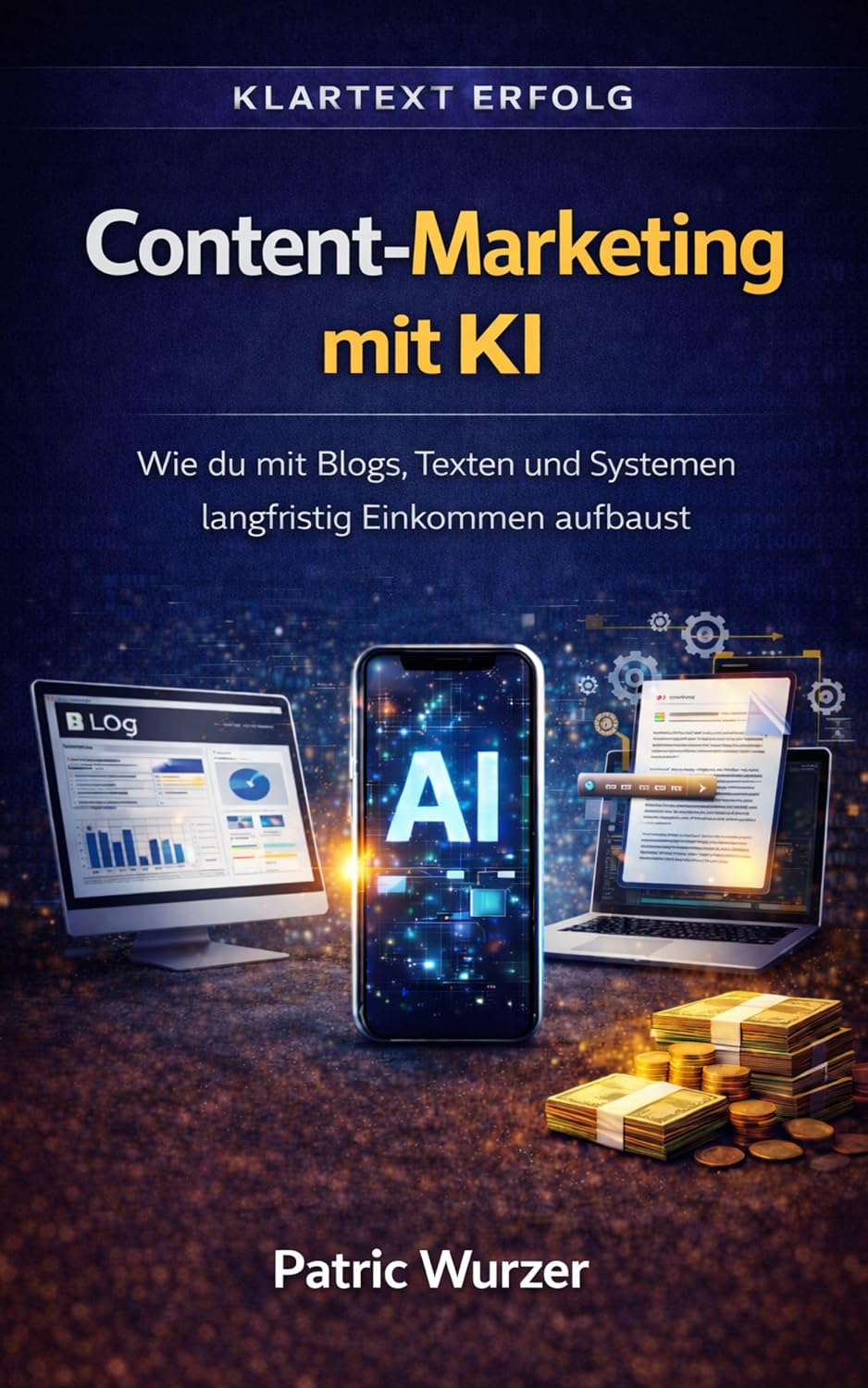 ler totalmente Content-Marketing mit KI: Wie du mit Blogs, Texten und Systemen langfristig Einkommen aufbaust (Klartext Erfolg 3) (German Edition)