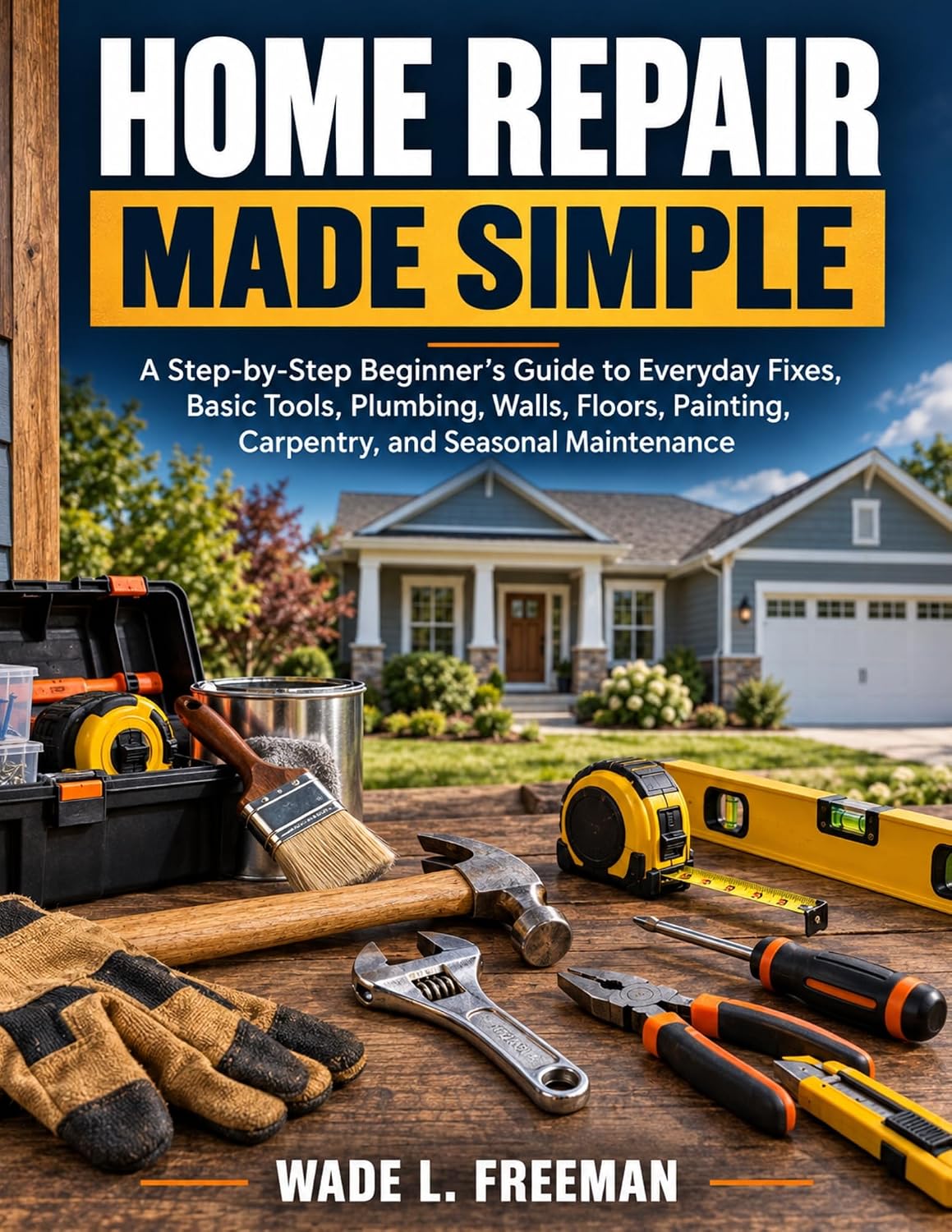 ler totalmente HOME REPAIR MADE SIMPLE: A Step-by-Step Beginner’s Guide to Everyday Fixes, Basic Tools, Plumbing, Walls, Floors, Painting, Carpentry, and Seasonal Maintenance (English Edition)