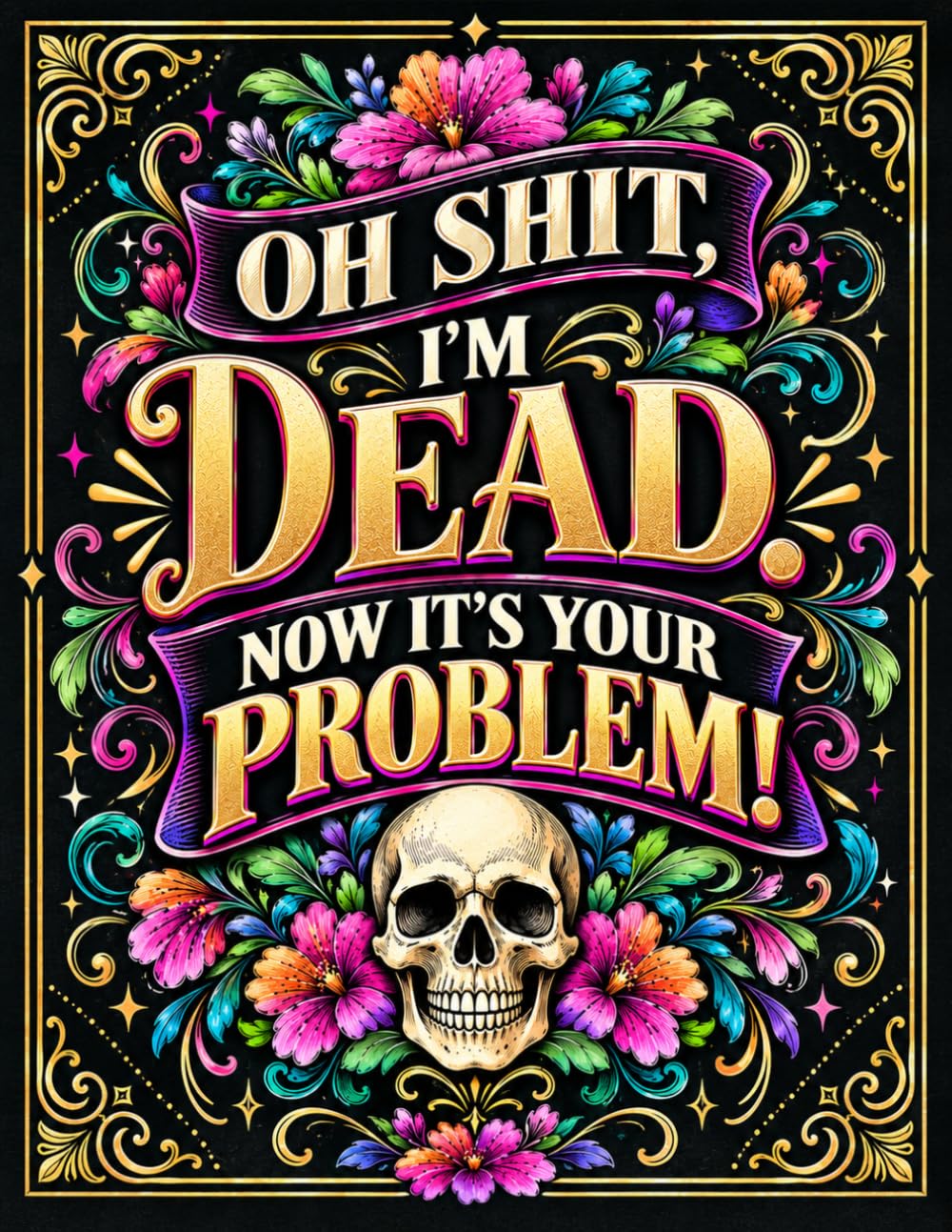 ler totalmente Oh Shit, I’m Dead. Now It’s Your Problem!: The End-of-Life Planner Record Book brings important details together in one convenient place for your loved ones.