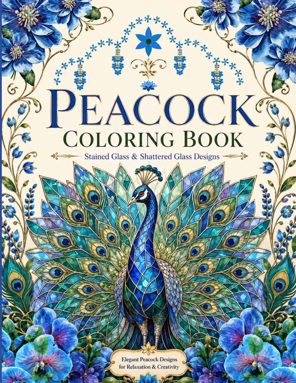 capítulo por capítulo baixar Peacock Coloring Book: Stained Glass & Shattered Glass Designs